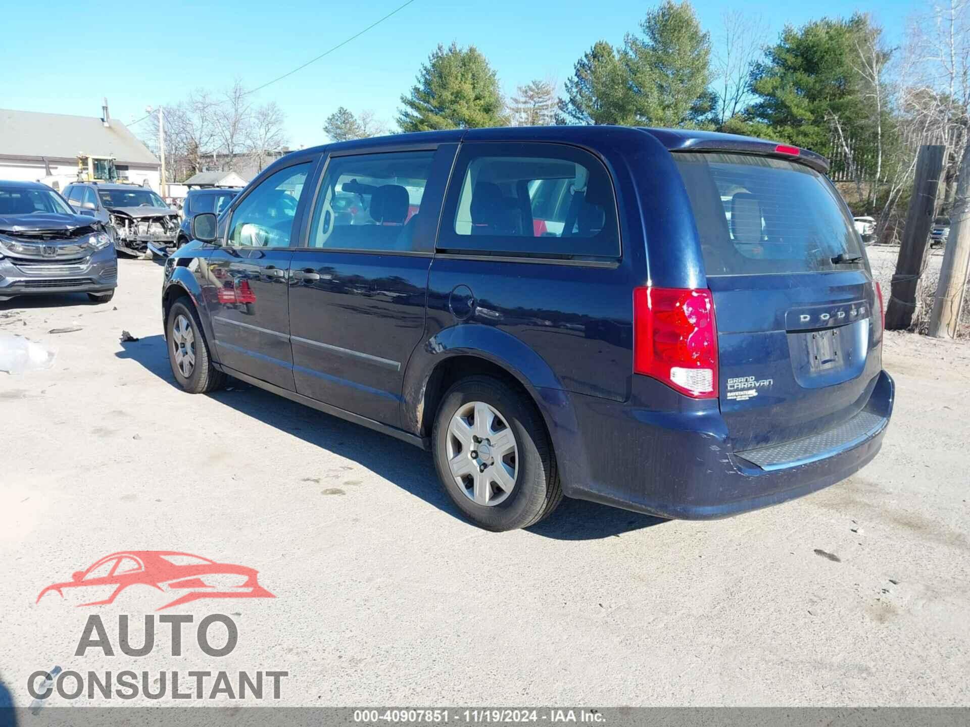 DODGE GRAND CARAVAN 2013 - 2C4RDGBG3DR643176