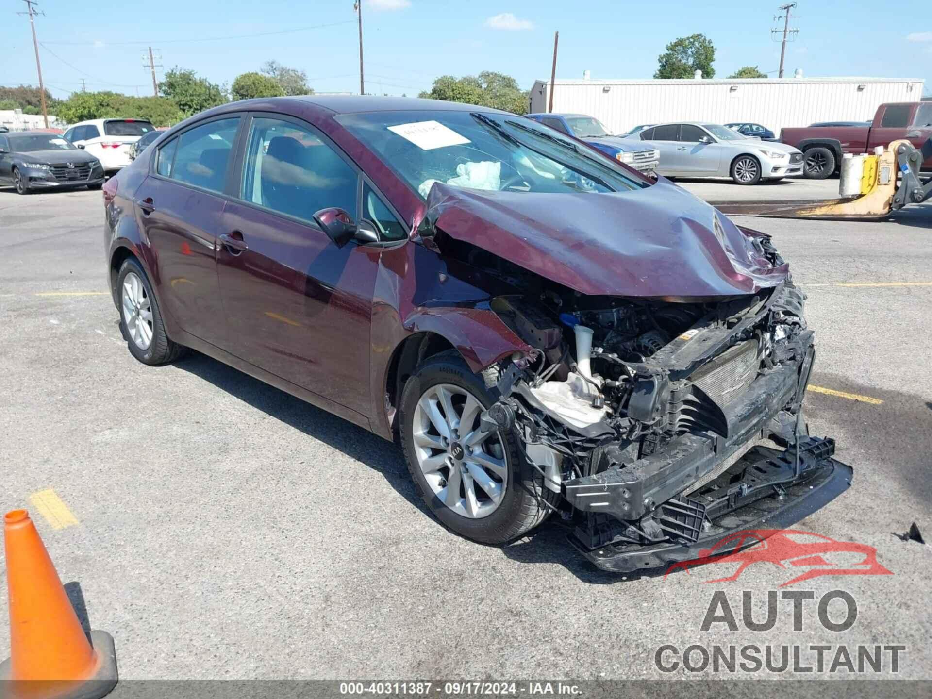 KIA FORTE 2017 - 3KPFL4A78HE007799