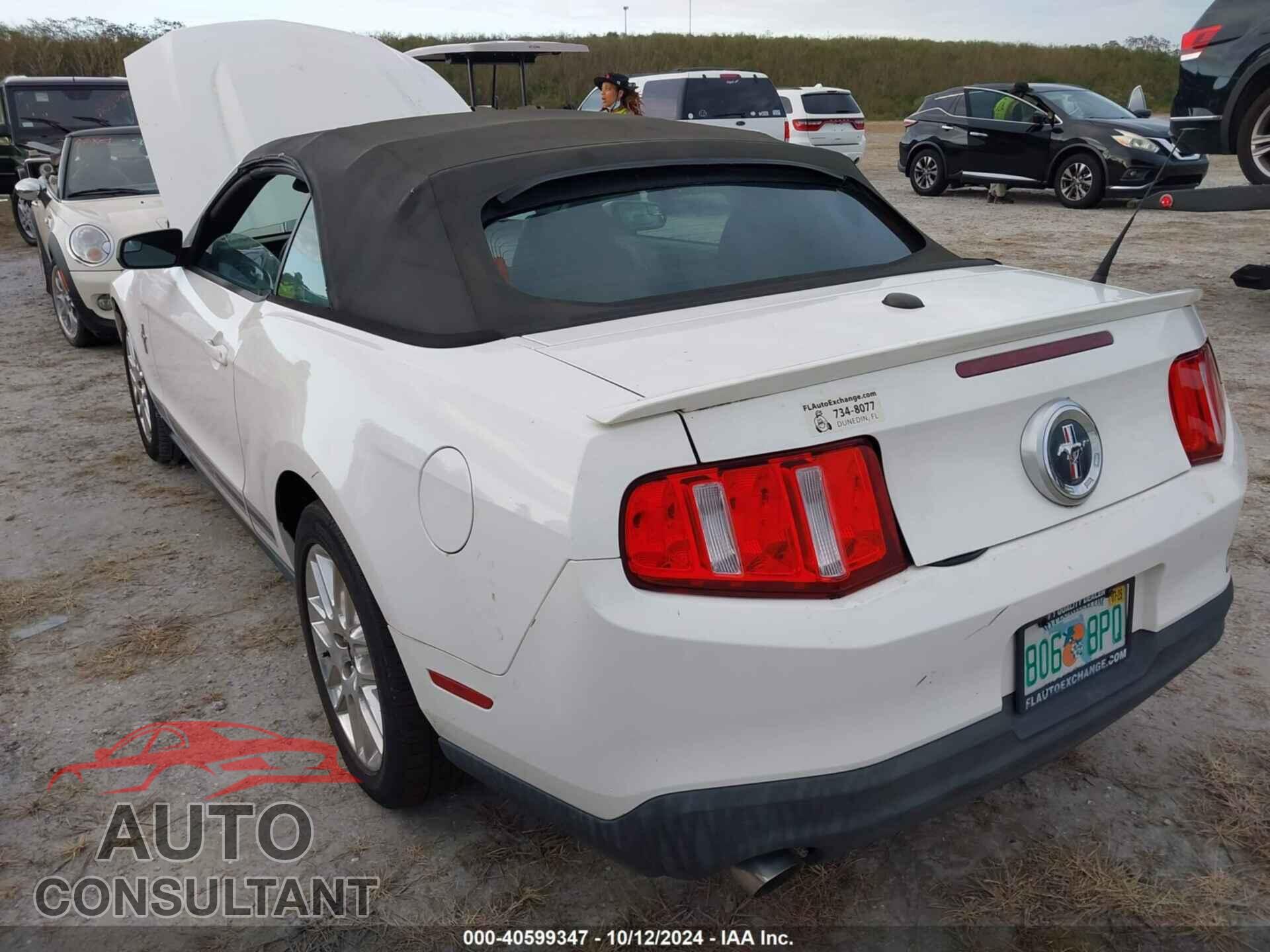 FORD MUSTANG 2012 - 1ZVBP8EM5C5259389