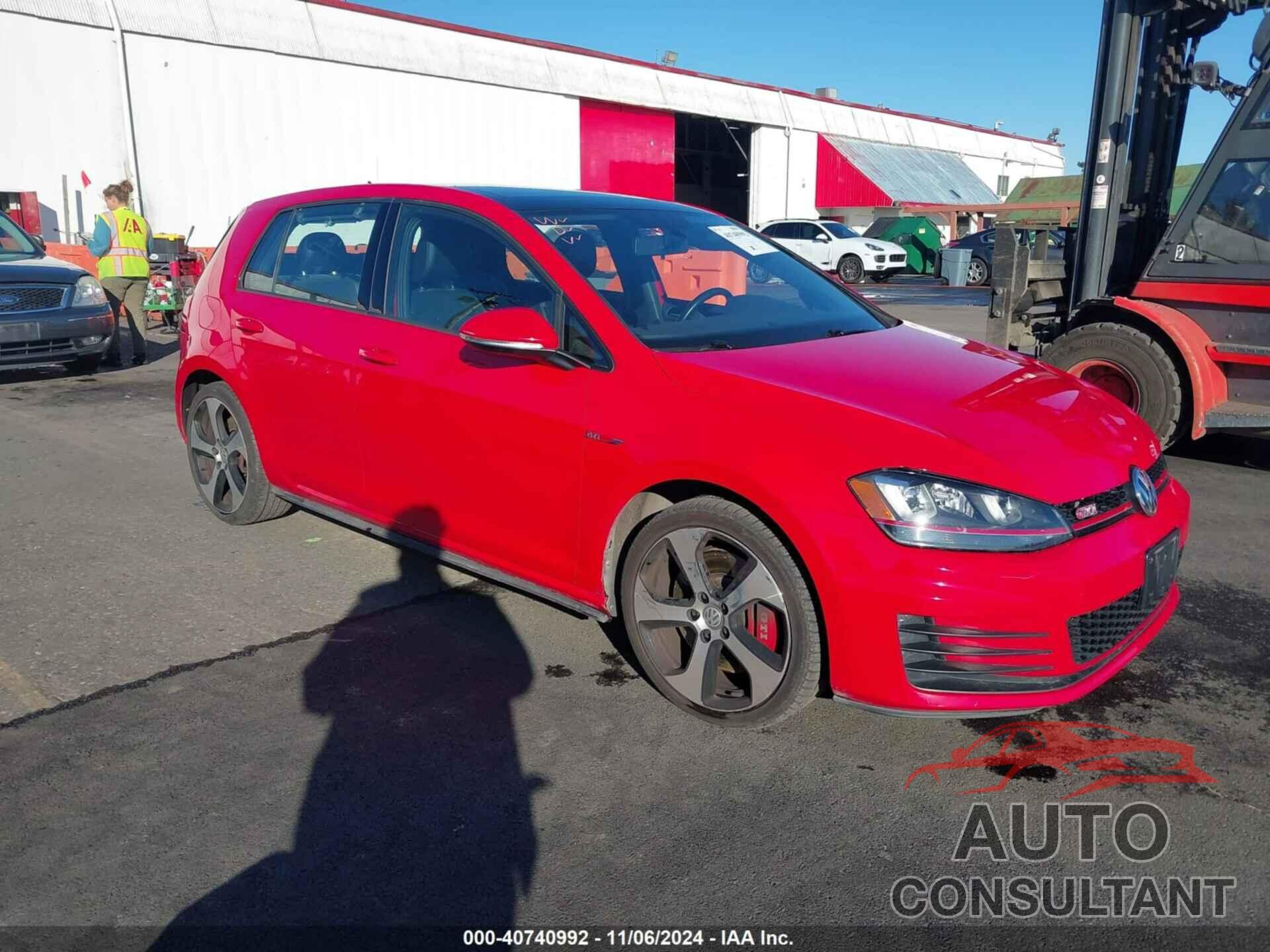 VOLKSWAGEN GOLF GTI 2016 - 3VW547AU4GM052725
