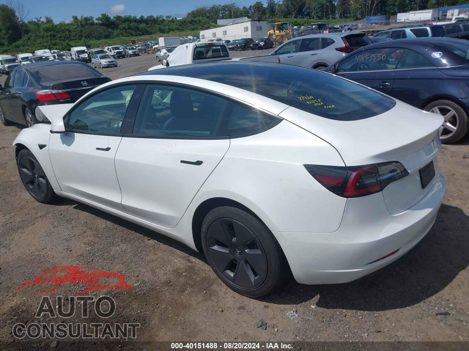 TESLA MODEL 3 2022 - 5YJ3E1EB0NF276217