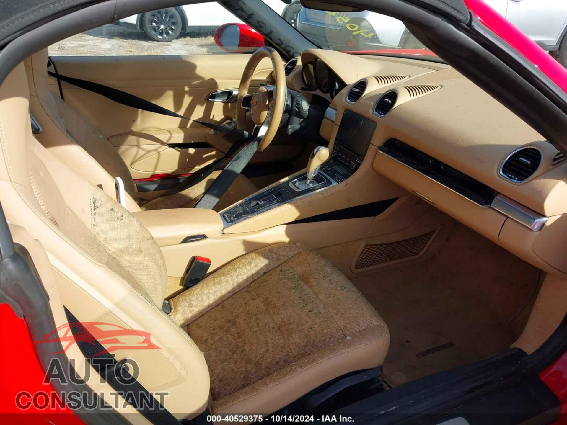 PORSCHE BOXSTER 2017 - WP0CA2A89HS220599