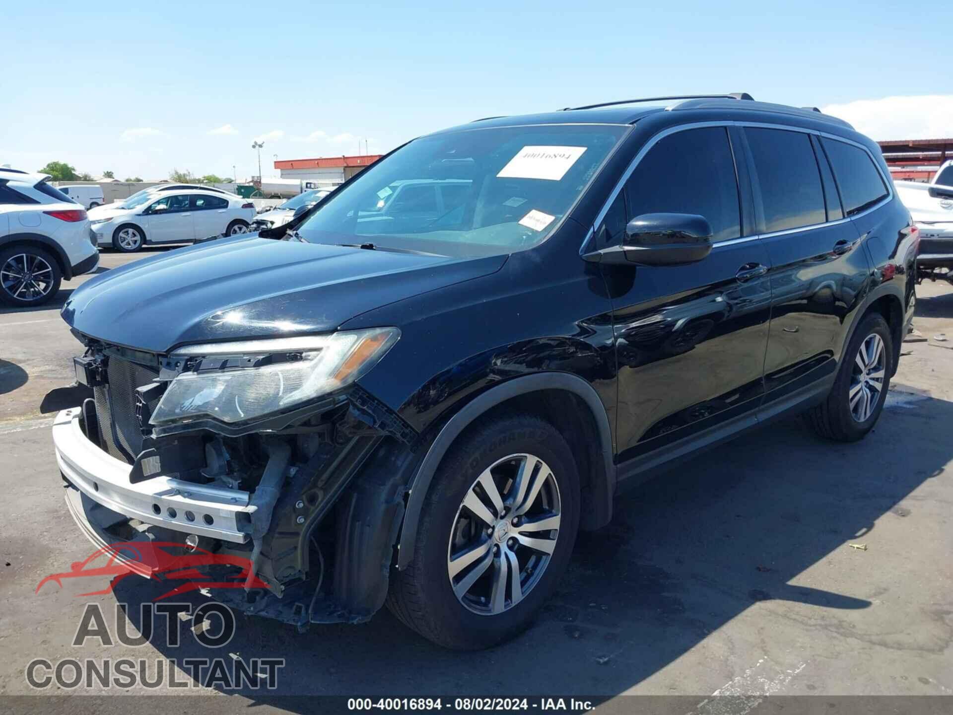 HONDA PILOT 2017 - 5FNYF5H60HB032144