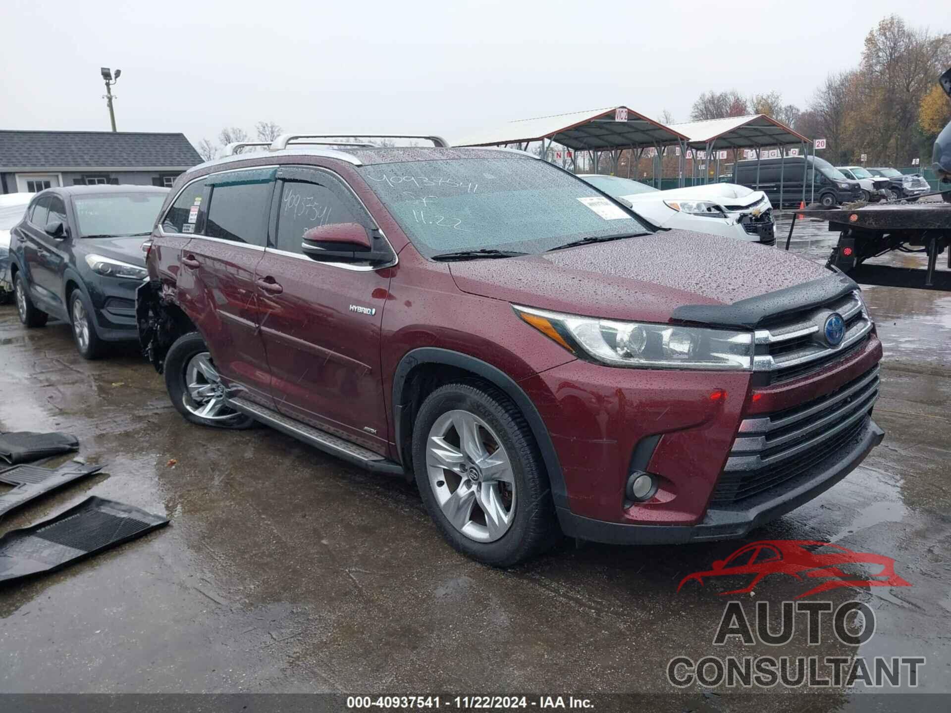TOYOTA HIGHLANDER HYBRID 2017 - 5TDDGRFH9HS024322