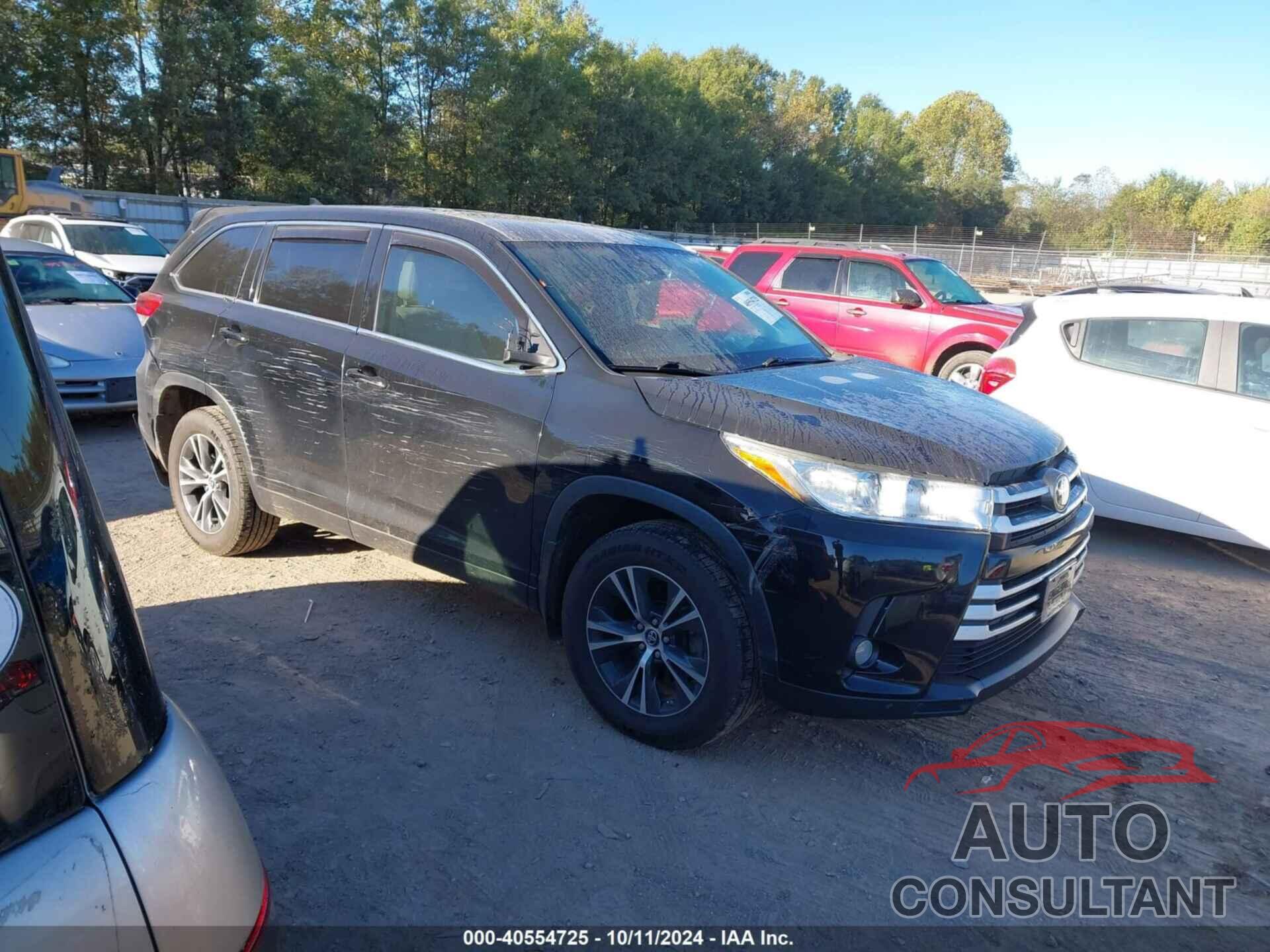 TOYOTA HIGHLANDER 2019 - 5TDBZRFH2KS716916