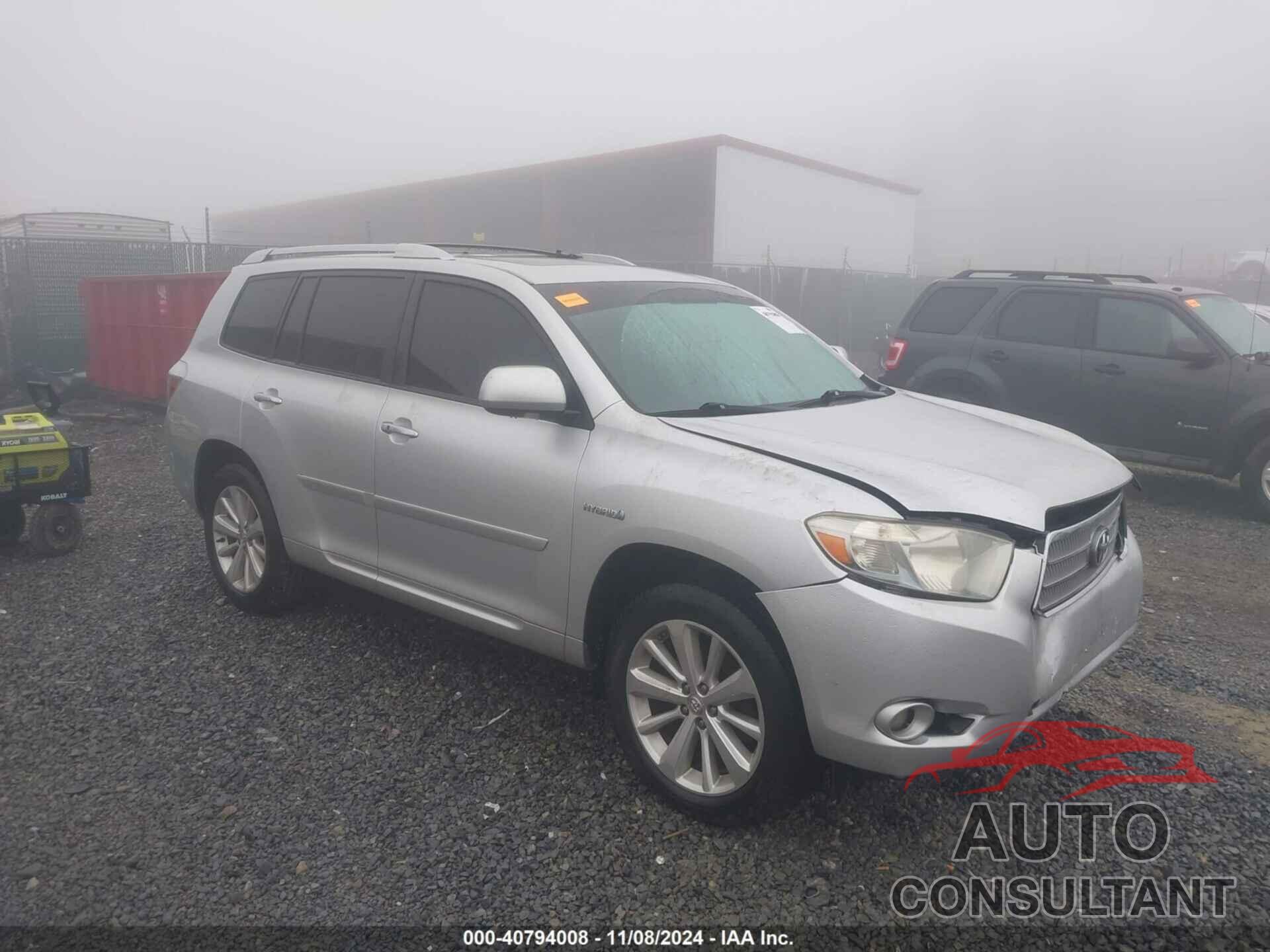 TOYOTA HIGHLANDER HYBRID 2010 - JTEJW3EH5A2043124