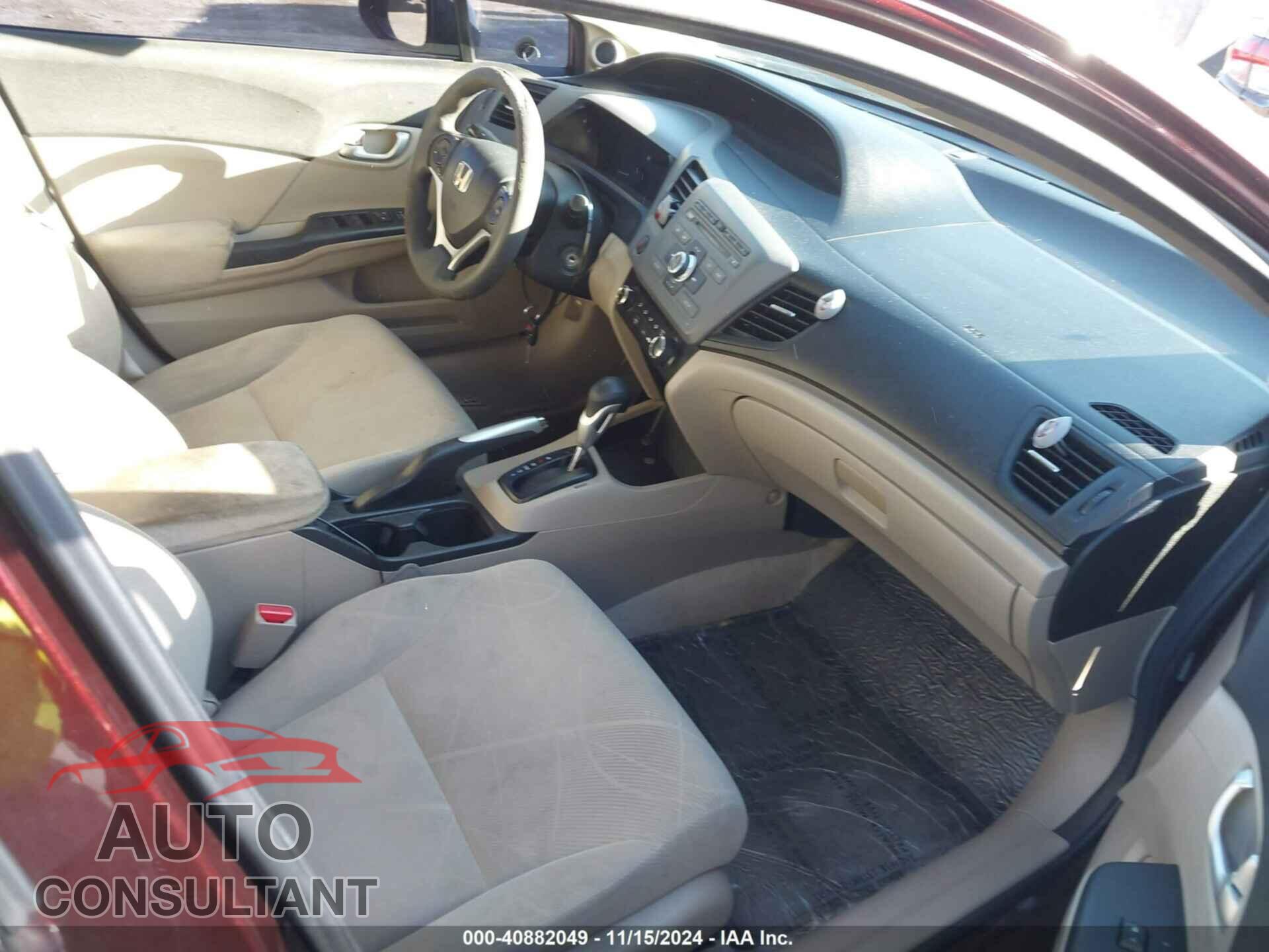 HONDA CIVIC 2012 - 19XFB2F82CE053565