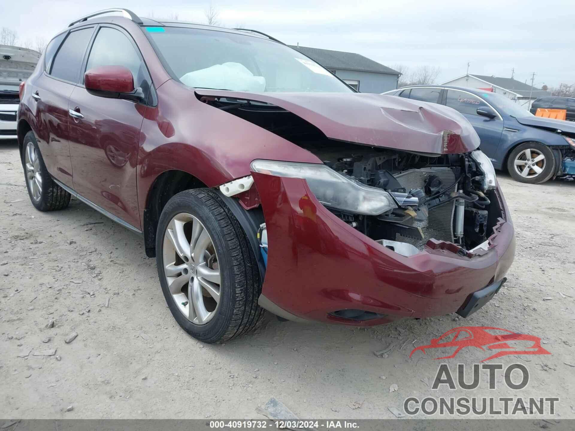 NISSAN MURANO 2011 - JN8AZ1MW4BW153838