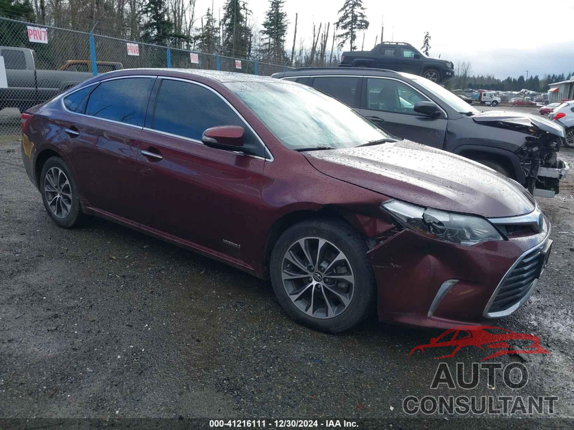 TOYOTA AVALON HYBRID 2018 - 4T1BD1EB2JU060459