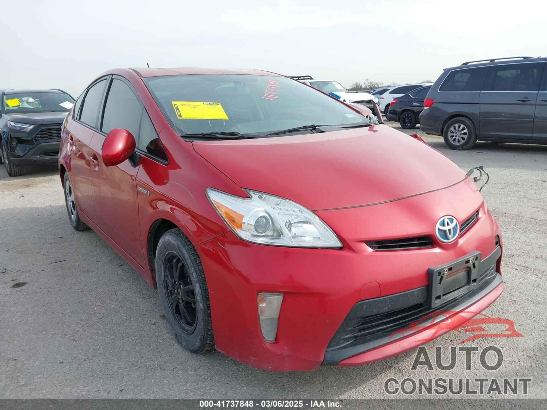 TOYOTA PRIUS 2012 - JTDKN3DU7C5536475