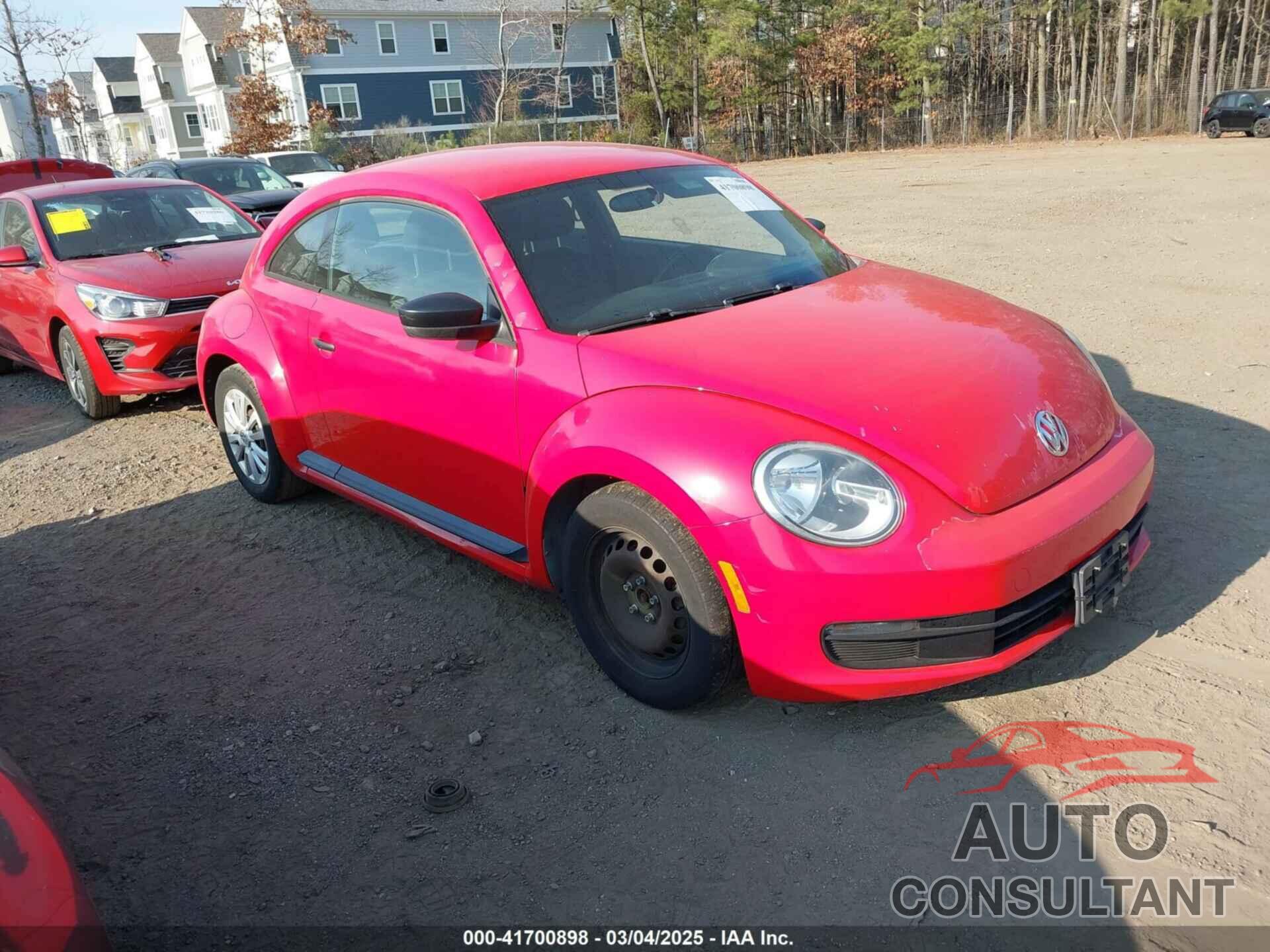 VOLKSWAGEN BEETLE 2012 - 3VWFP7AT8CM646053