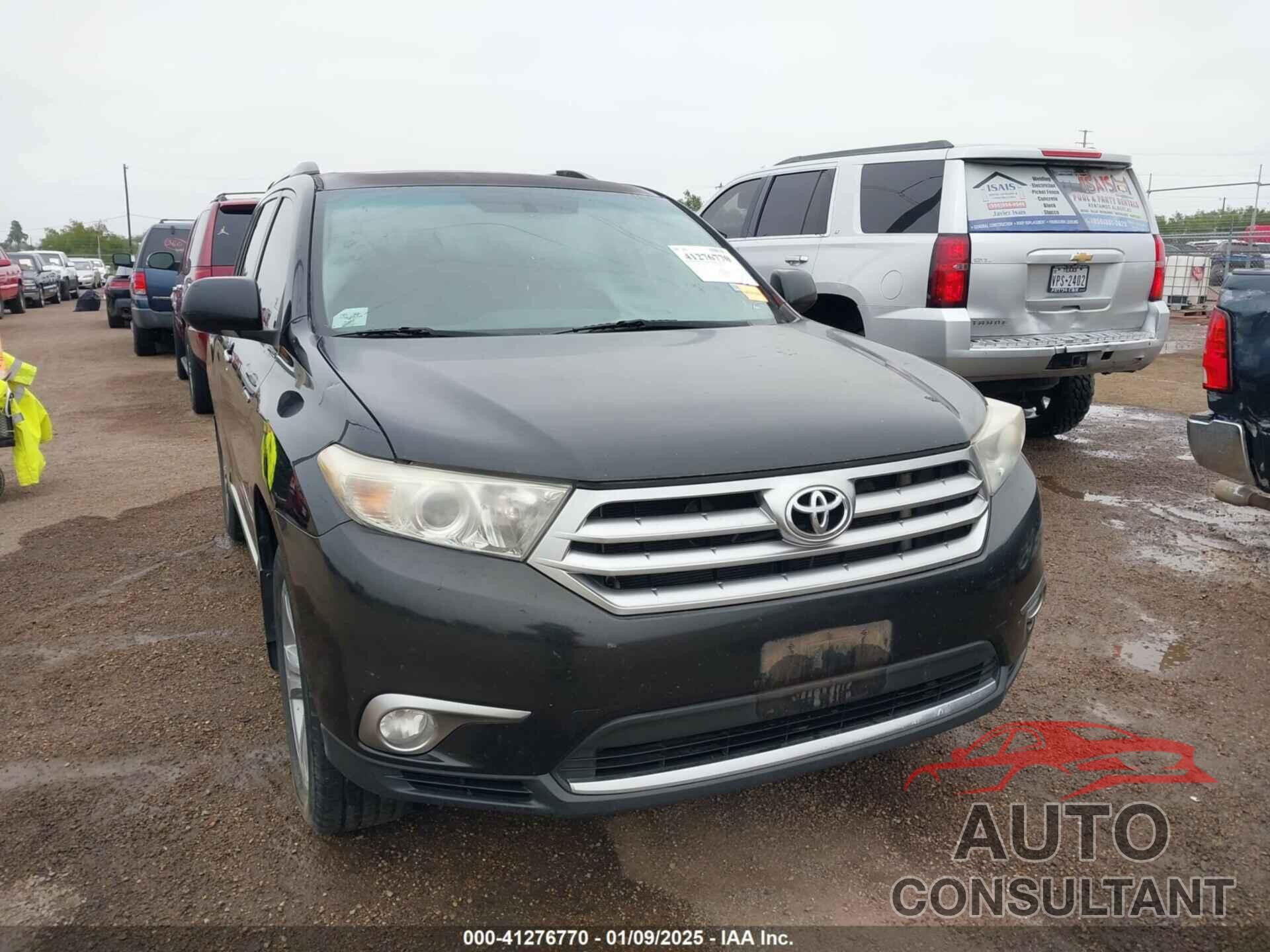 TOYOTA HIGHLANDER 2013 - 5TDYK3EH7DS115503