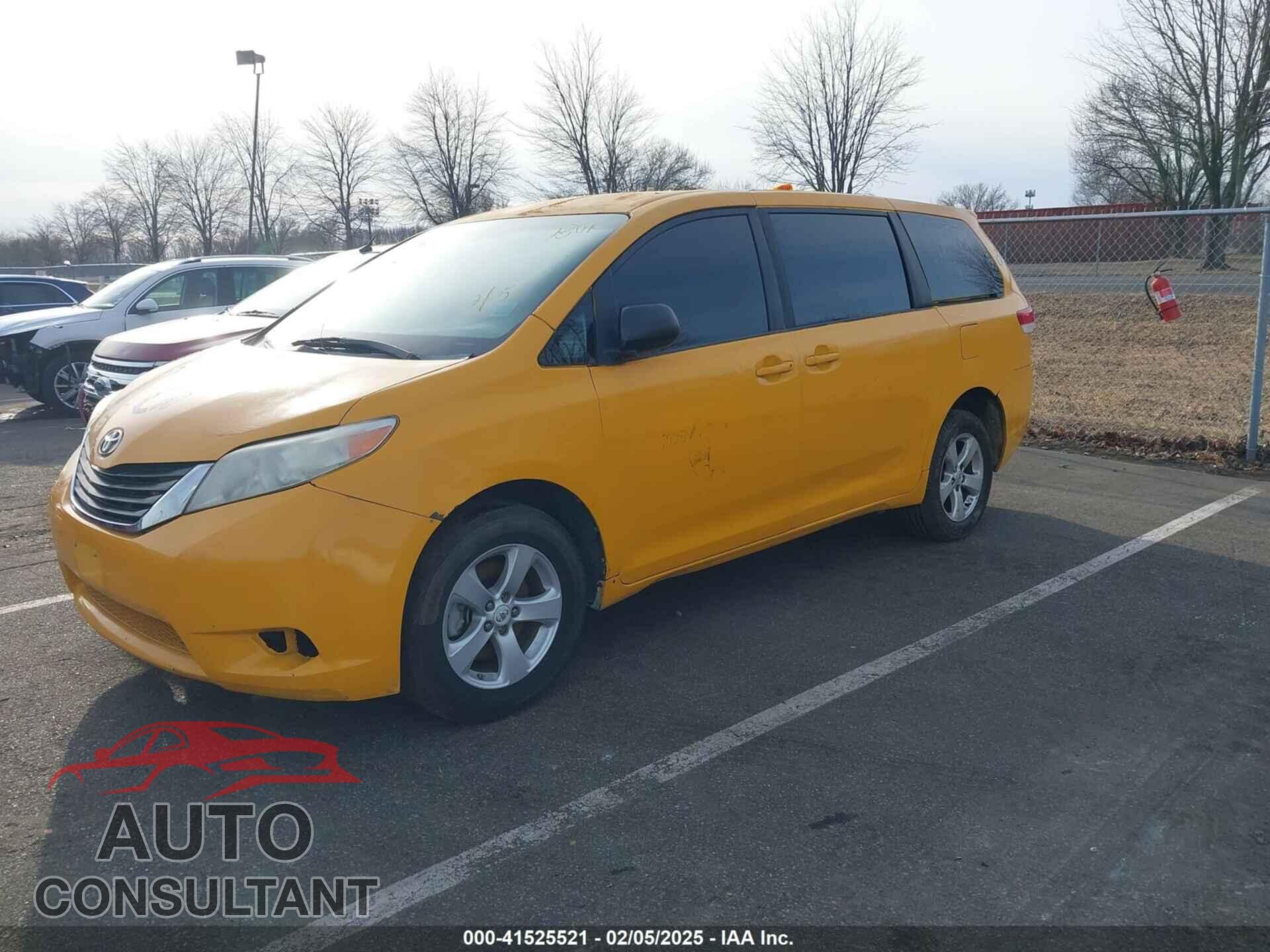 TOYOTA SIENNA 2012 - 5TDZK3DC3CS221892