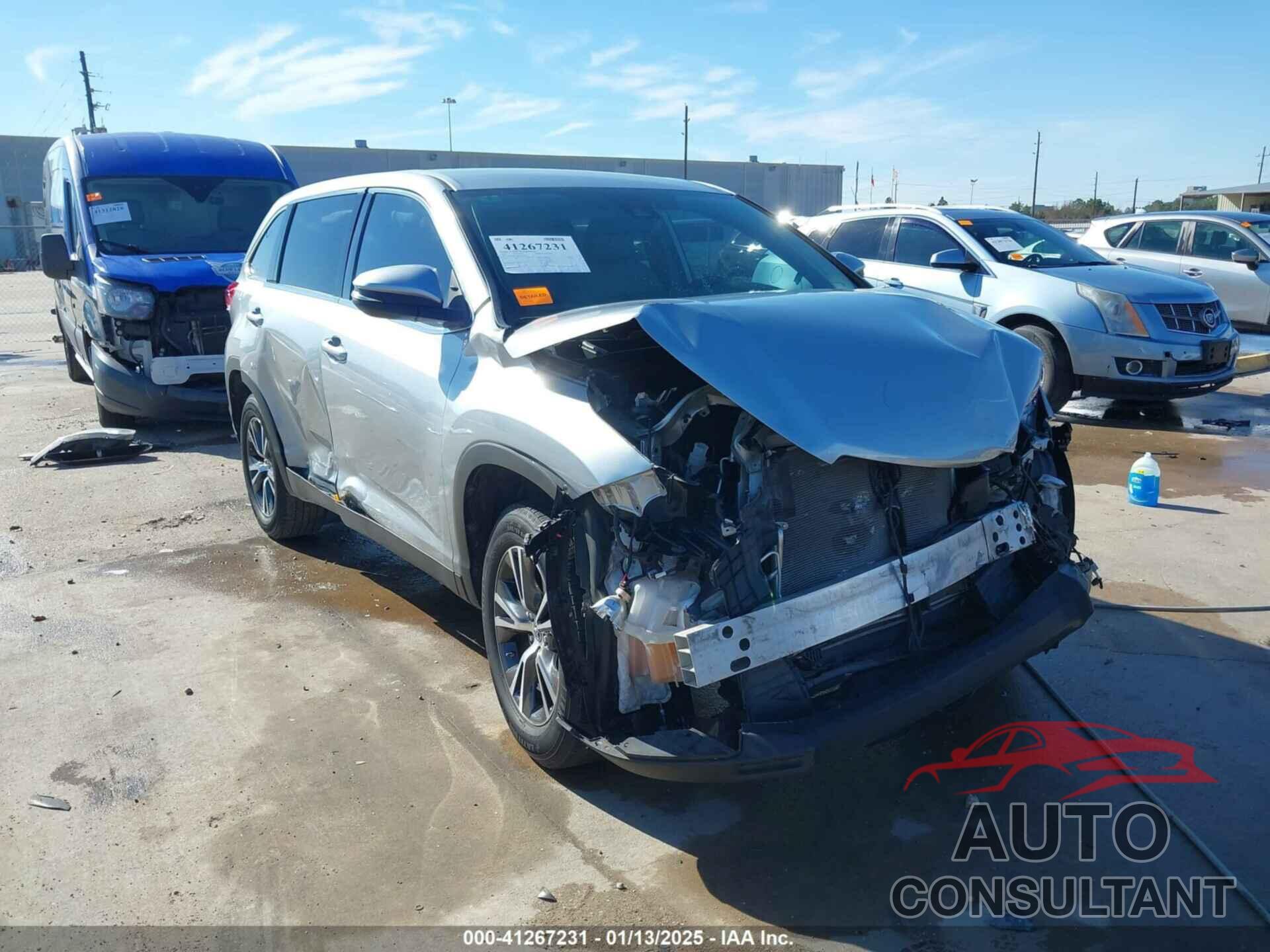 TOYOTA HIGHLANDER 2019 - 5TDZZRFH3KS292225