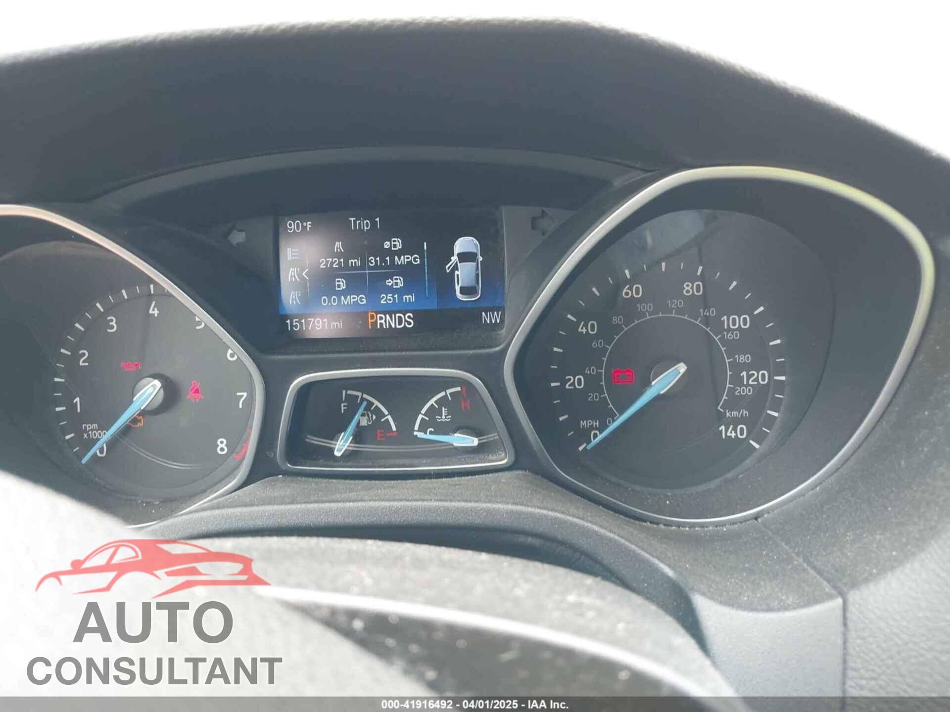 FORD FOCUS 2017 - 1FADP3M24HL342397