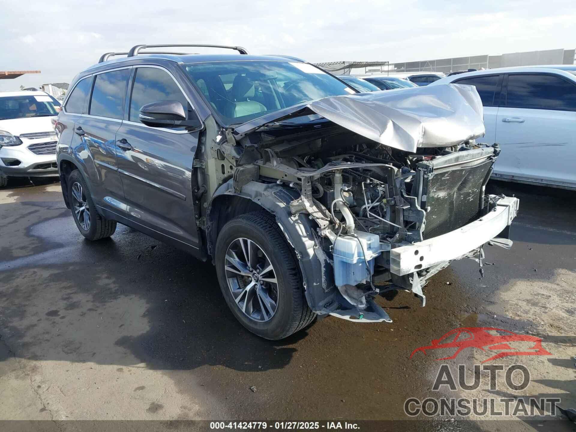 TOYOTA HIGHLANDER 2016 - 5TDJKRFH4GS507023