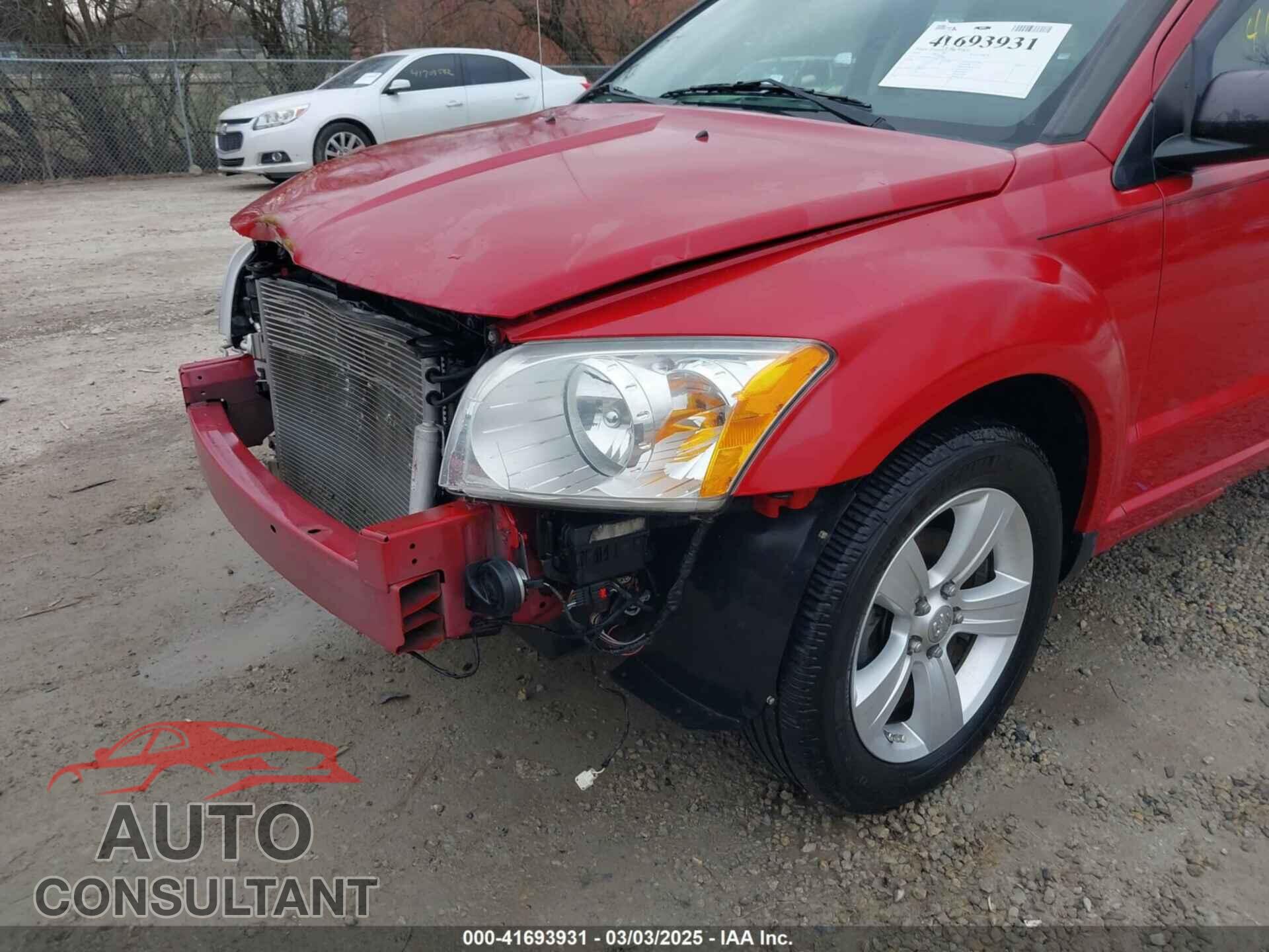 DODGE CALIBER 2012 - 1C3CDWDA8CD527664