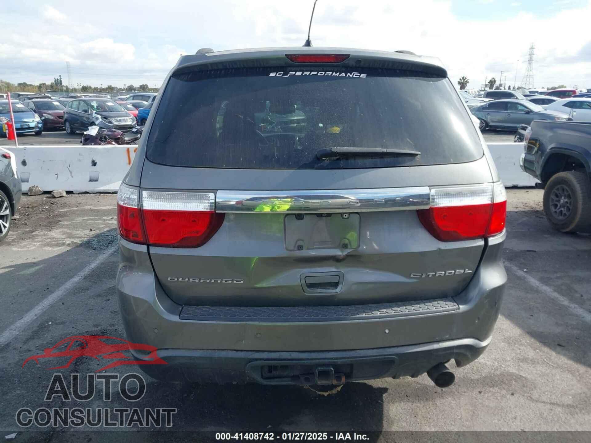 DODGE DURANGO 2012 - 1C4RDHEGXCC336158