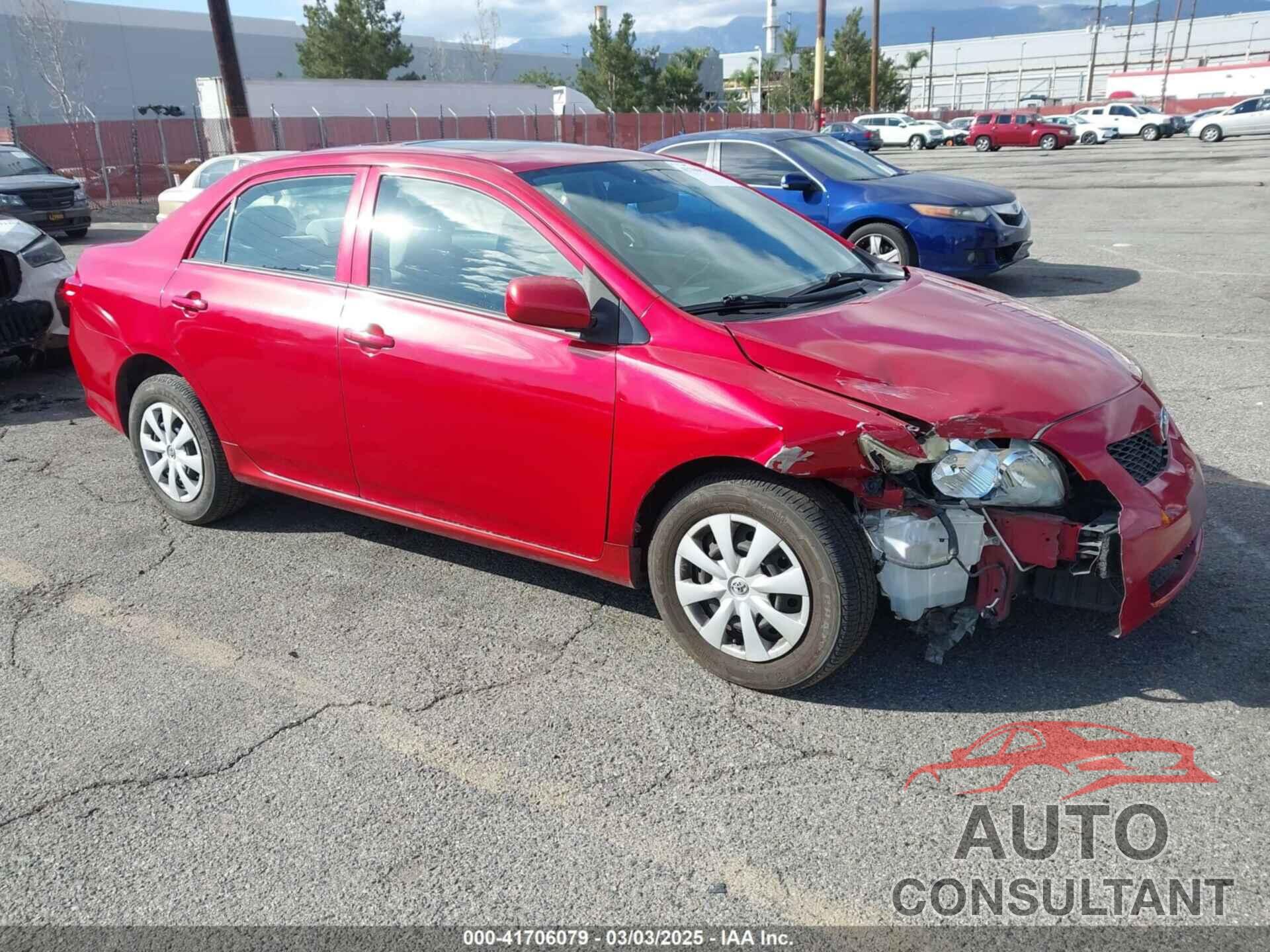 TOYOTA COROLLA 2009 - 1NXBU40E89Z128777