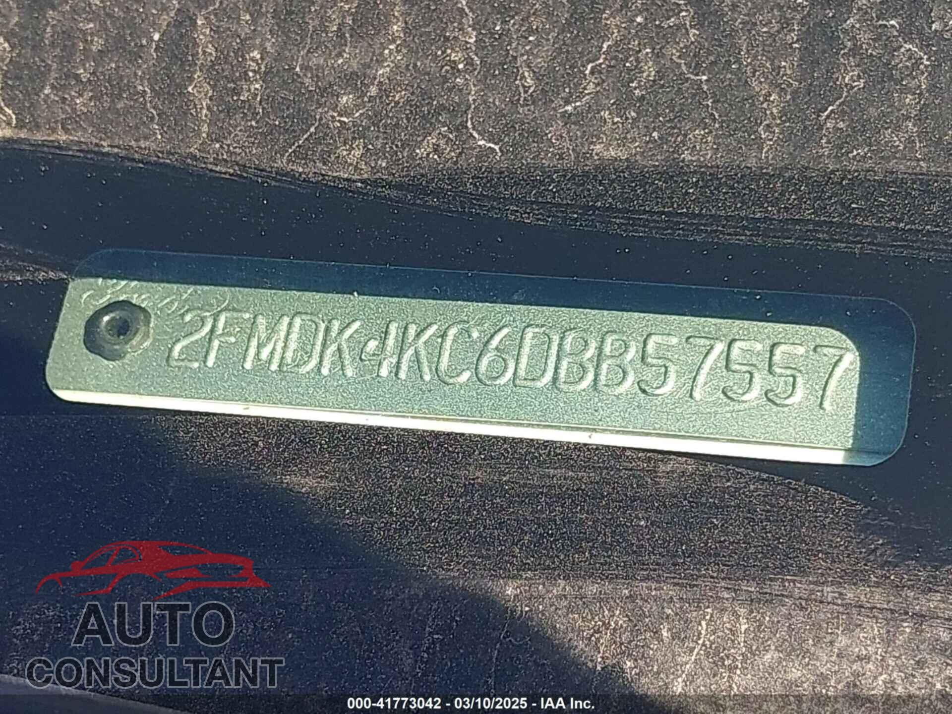 FORD EDGE 2013 - 2FMDK4KC6DBB57557