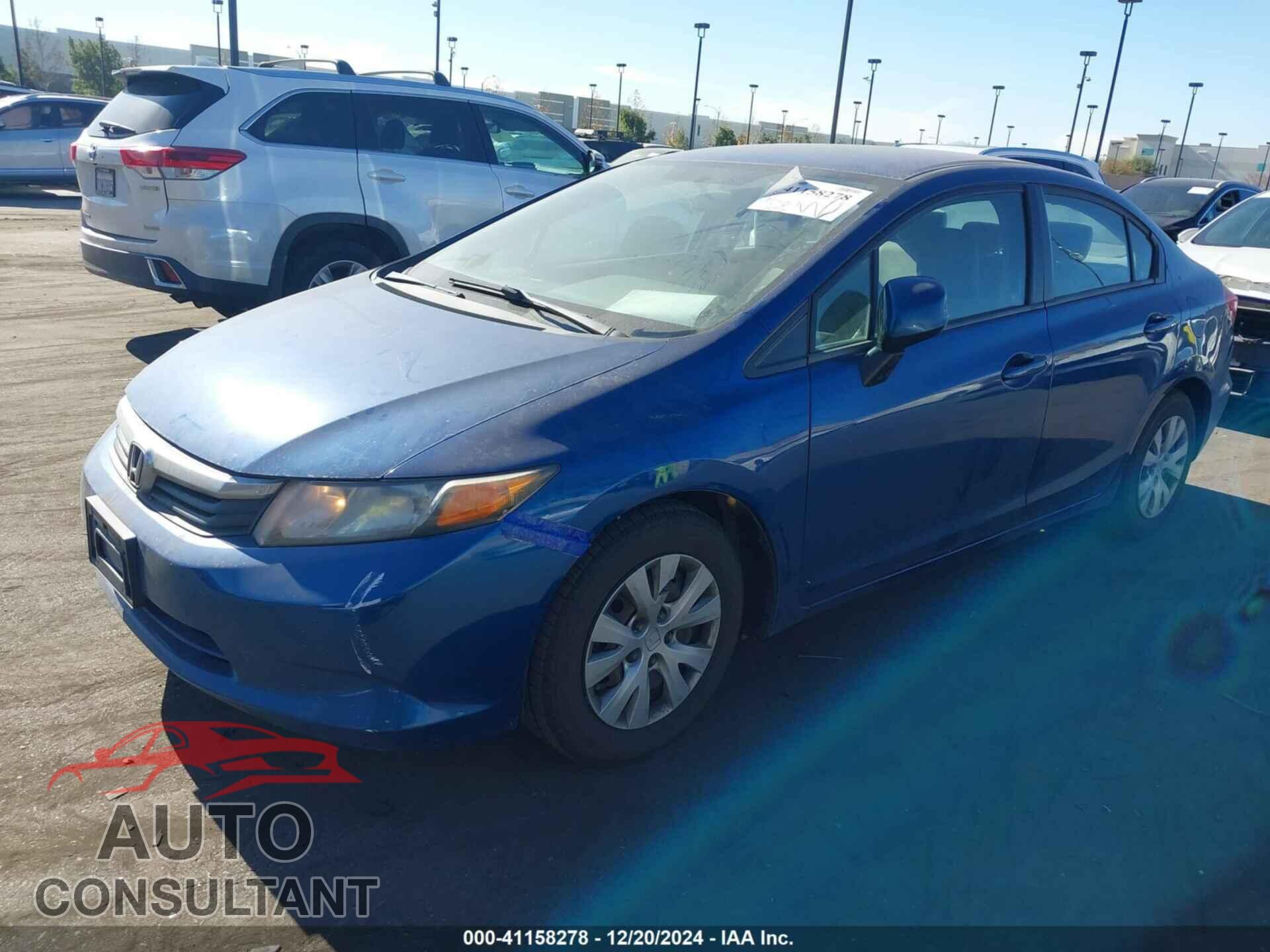 HONDA CIVIC 2012 - 2HGFB2F54CH510212