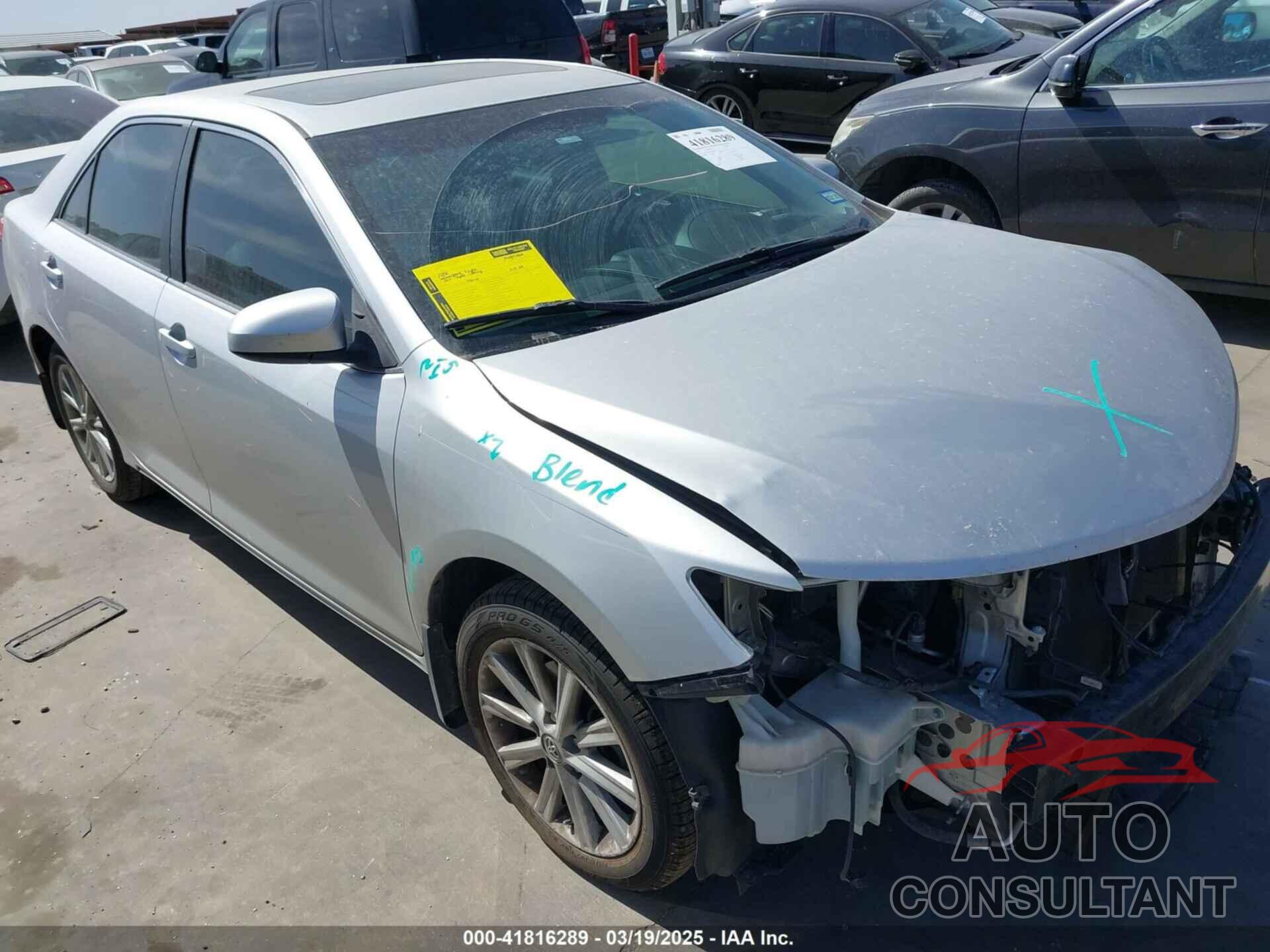 TOYOTA CAMRY 2014 - 4T4BF1FKXER343776