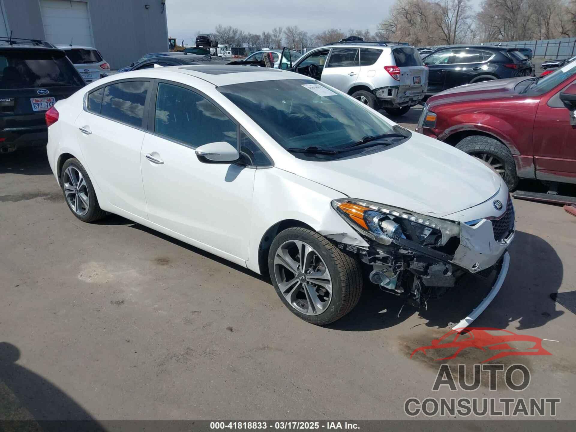KIA FORTE 2016 - KNAFZ4A88G5615241