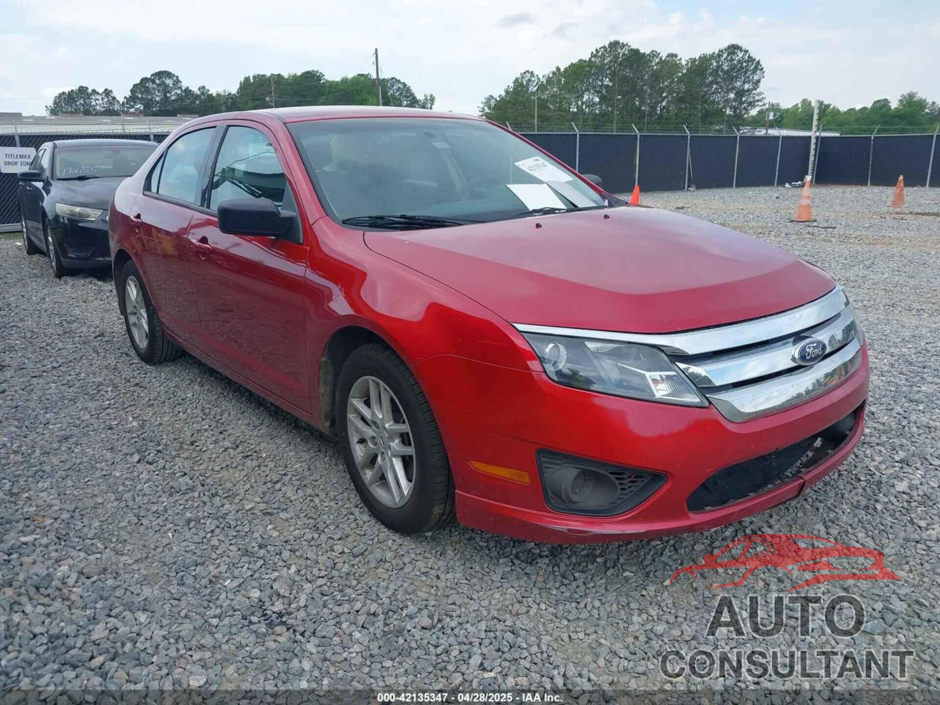 FORD FUSION 2012 - 3FAHP0GA4CR314757