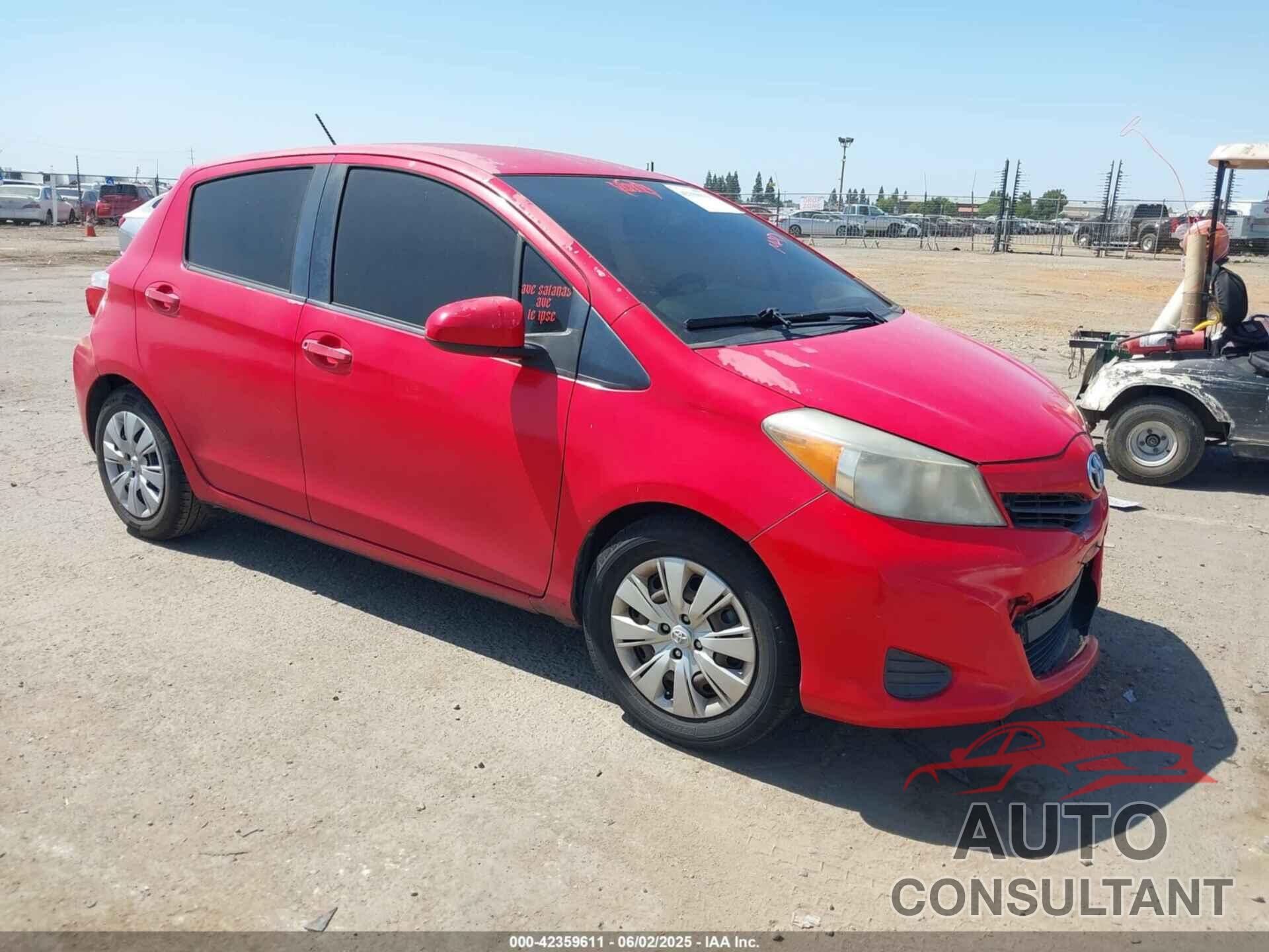 TOYOTA YARIS 2013 - JTDKTUD3XDD557072