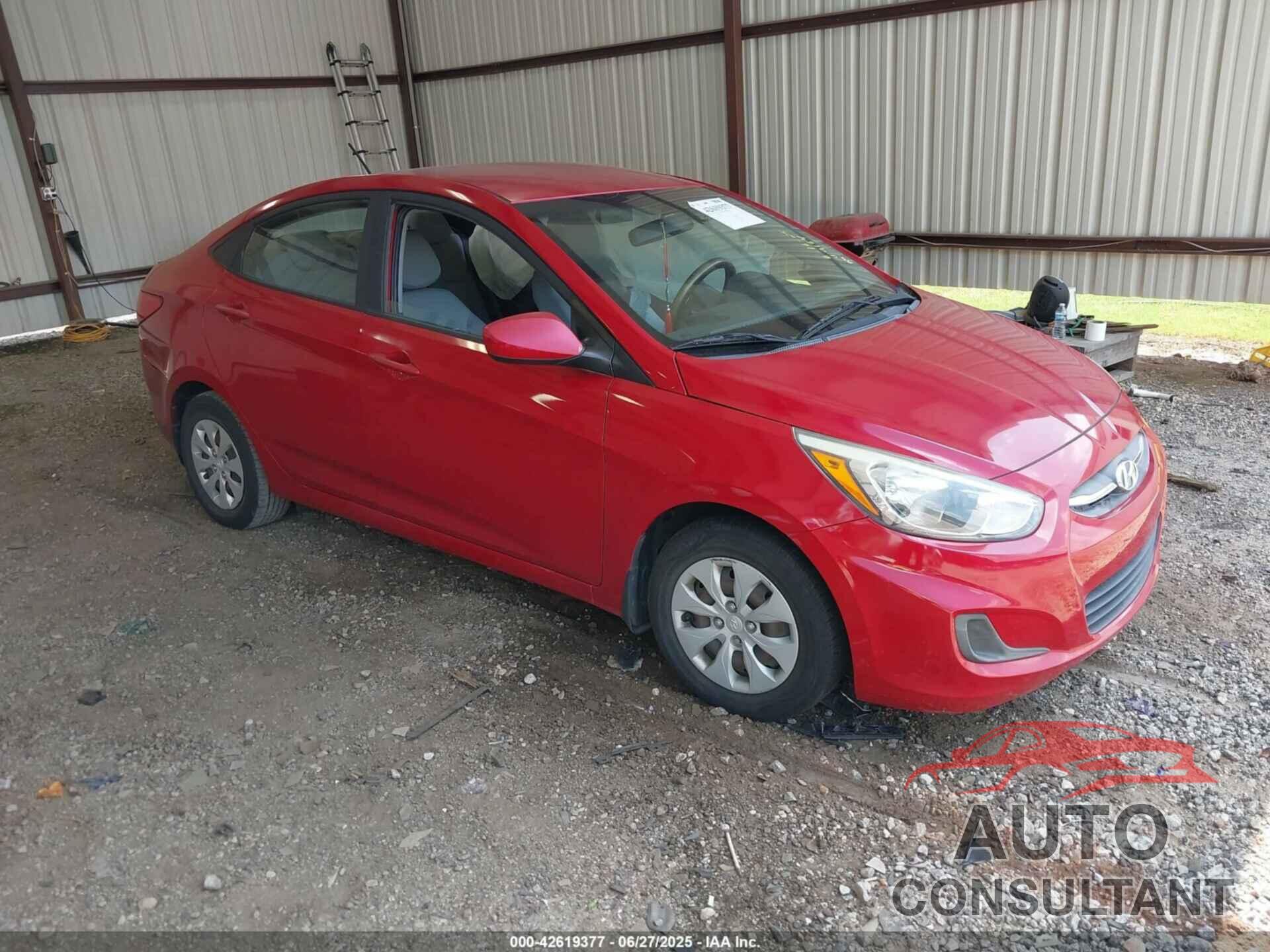 HYUNDAI ACCENT 2016 - KMHCT4AEXGU079164
