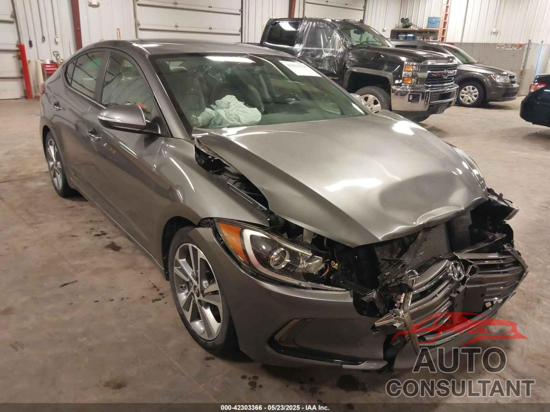 HYUNDAI ELANTRA 2017 - KMHD84LF6HU069244