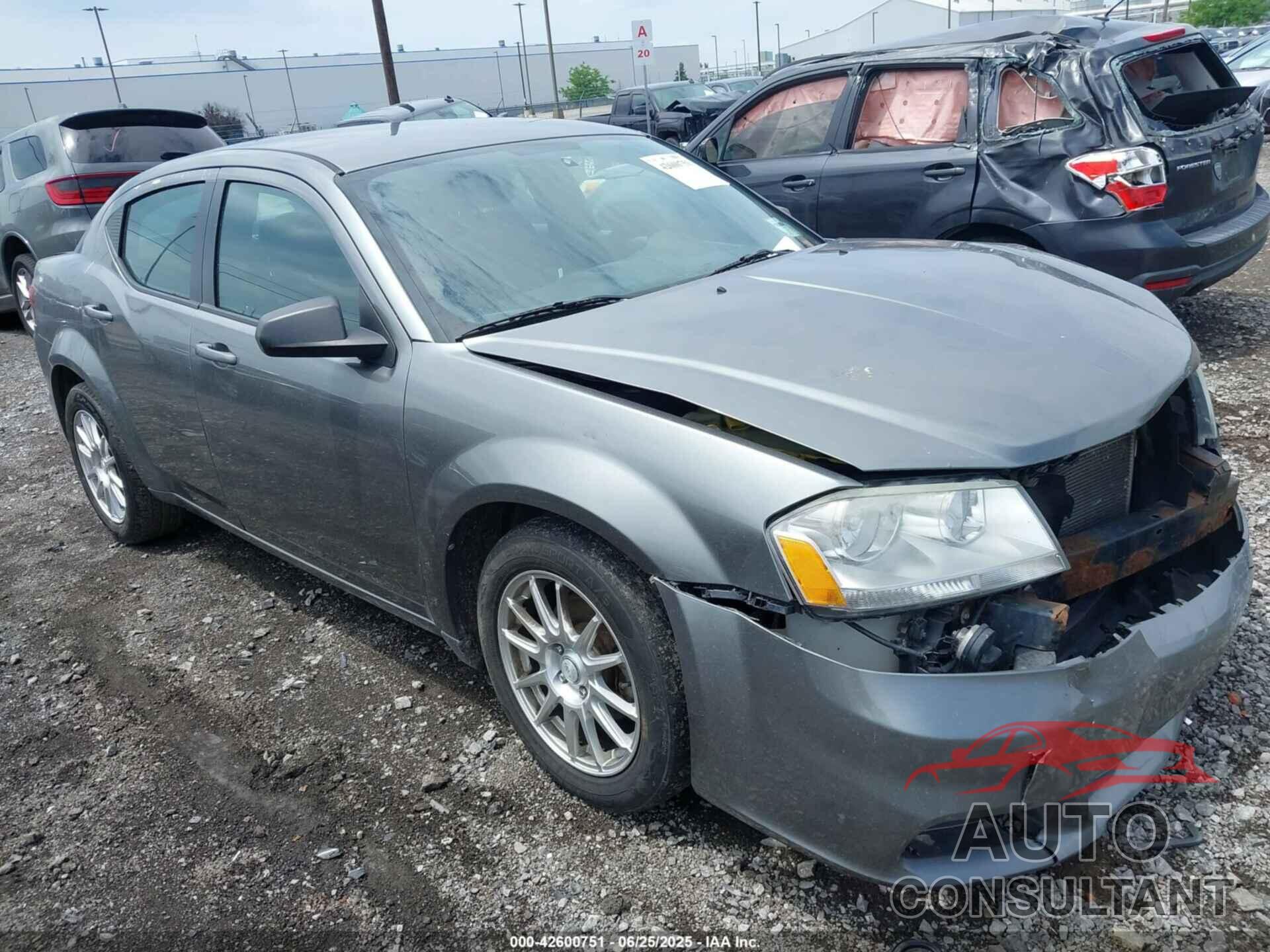DODGE AVENGER 2013 - 1C3CDZAB9DN658015