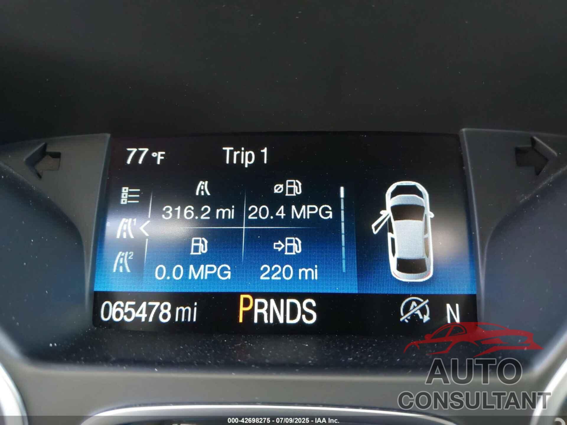 FORD ESCAPE 2019 - 1FMCU9J98KUA21480