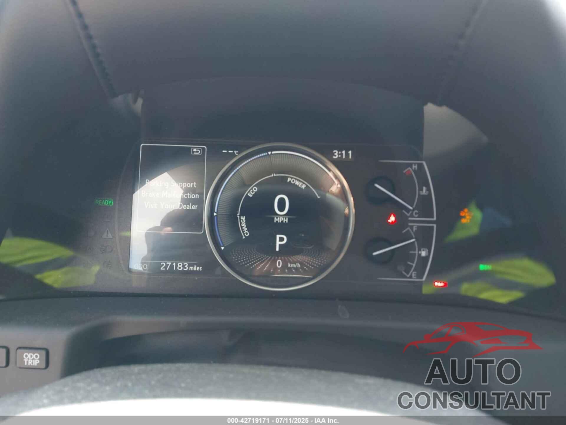 LEXUS ES 300H 2019 - JTHB21B17K2051760