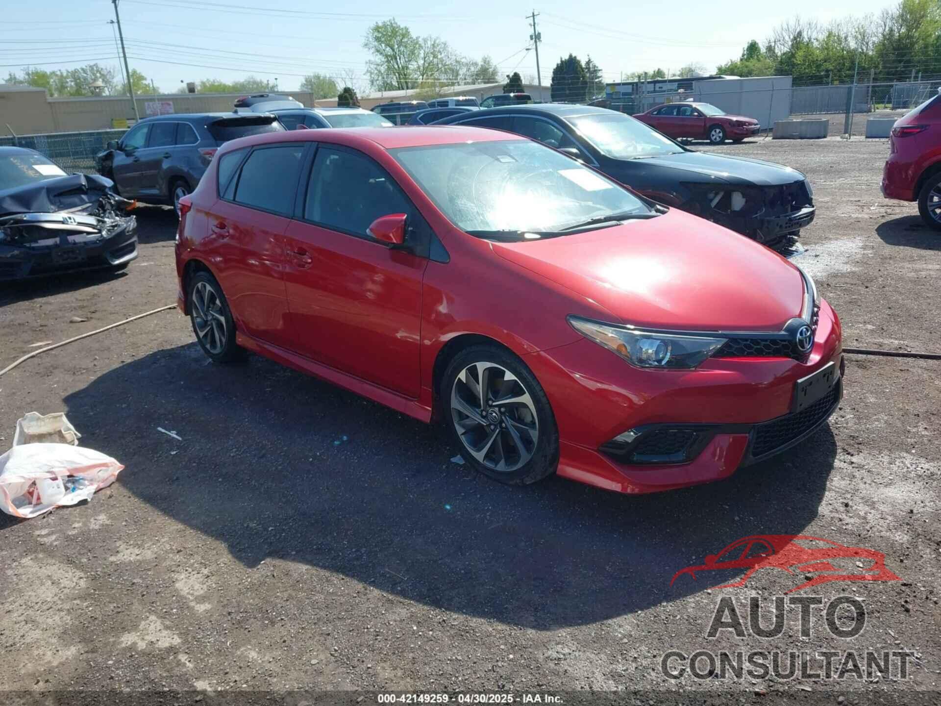 TOYOTA COROLLA IM 2018 - JTNKARJE9JJ556187