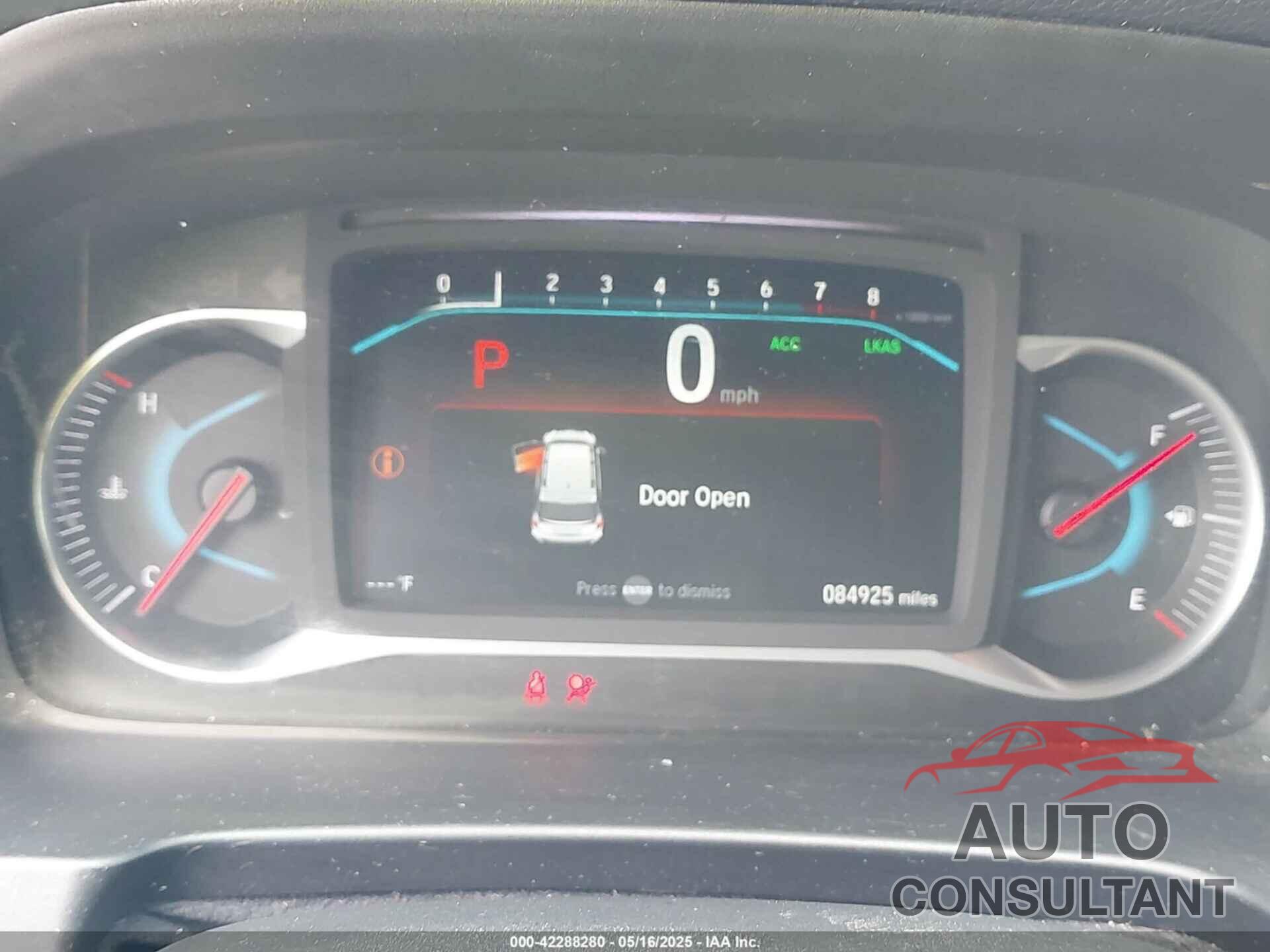 HONDA PASSPORT 2019 - 5FNYF7H25KB008597
