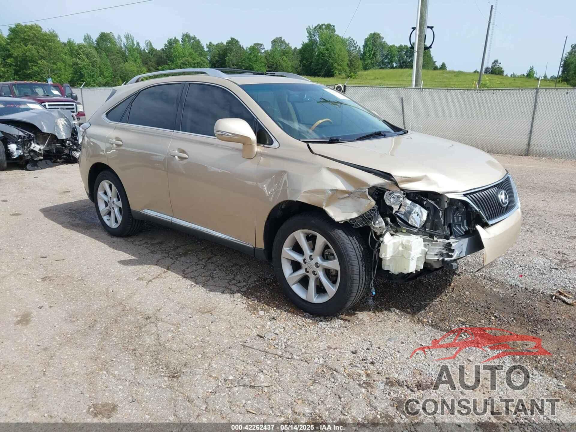 LEXUS RX 350 2010 - 2T2ZK1BA0AC019373