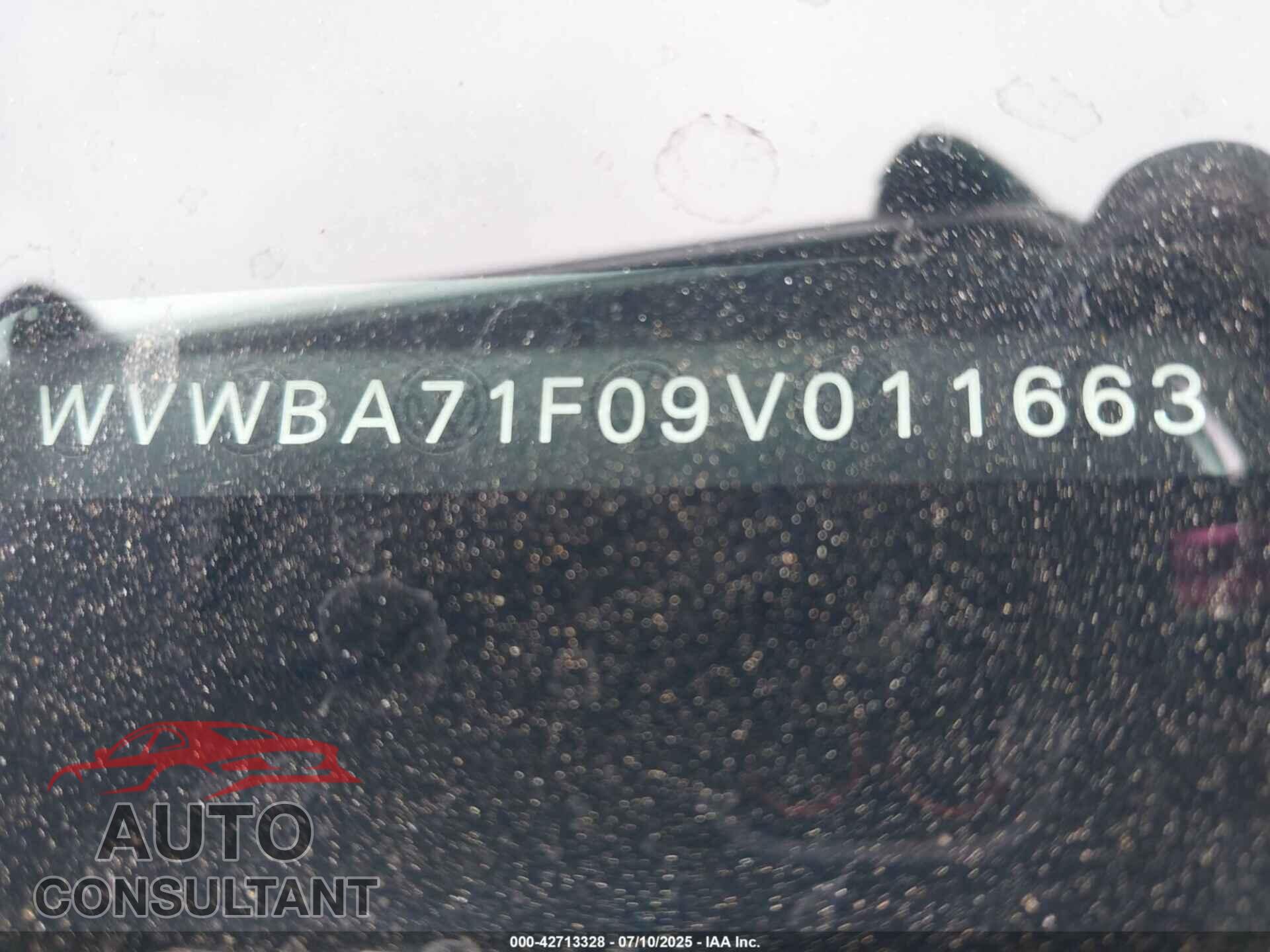 VOLKSWAGEN EOS 2009 - WVWBA71F09V011663
