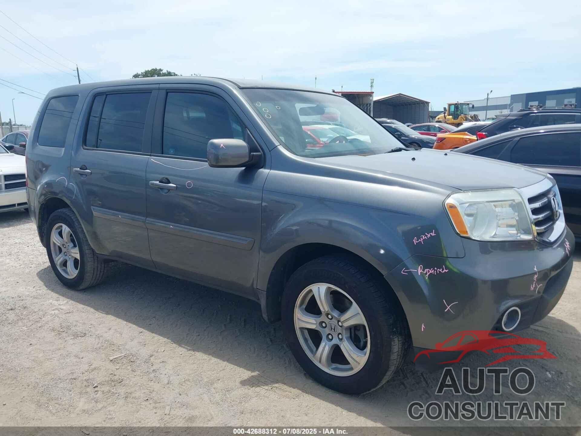 HONDA PILOT 2012 - 5FNYF3H44CB028769