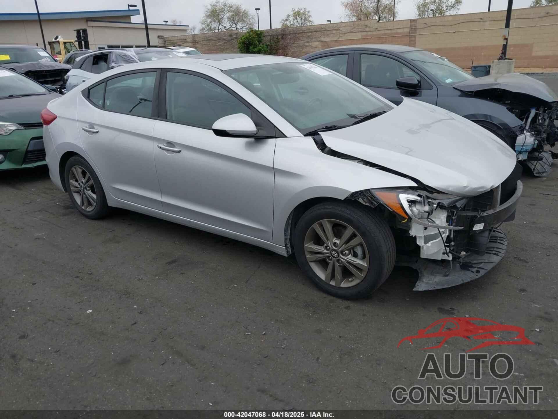HYUNDAI ELANTRA 2018 - 5NPD84LF3JH316174