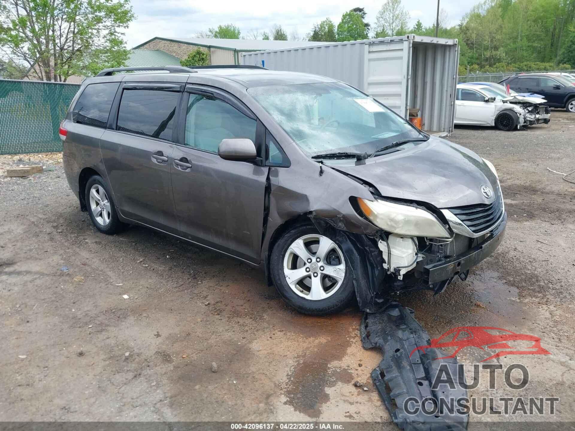 TOYOTA SIENNA 2012 - 5TDKA3DC9CS013553