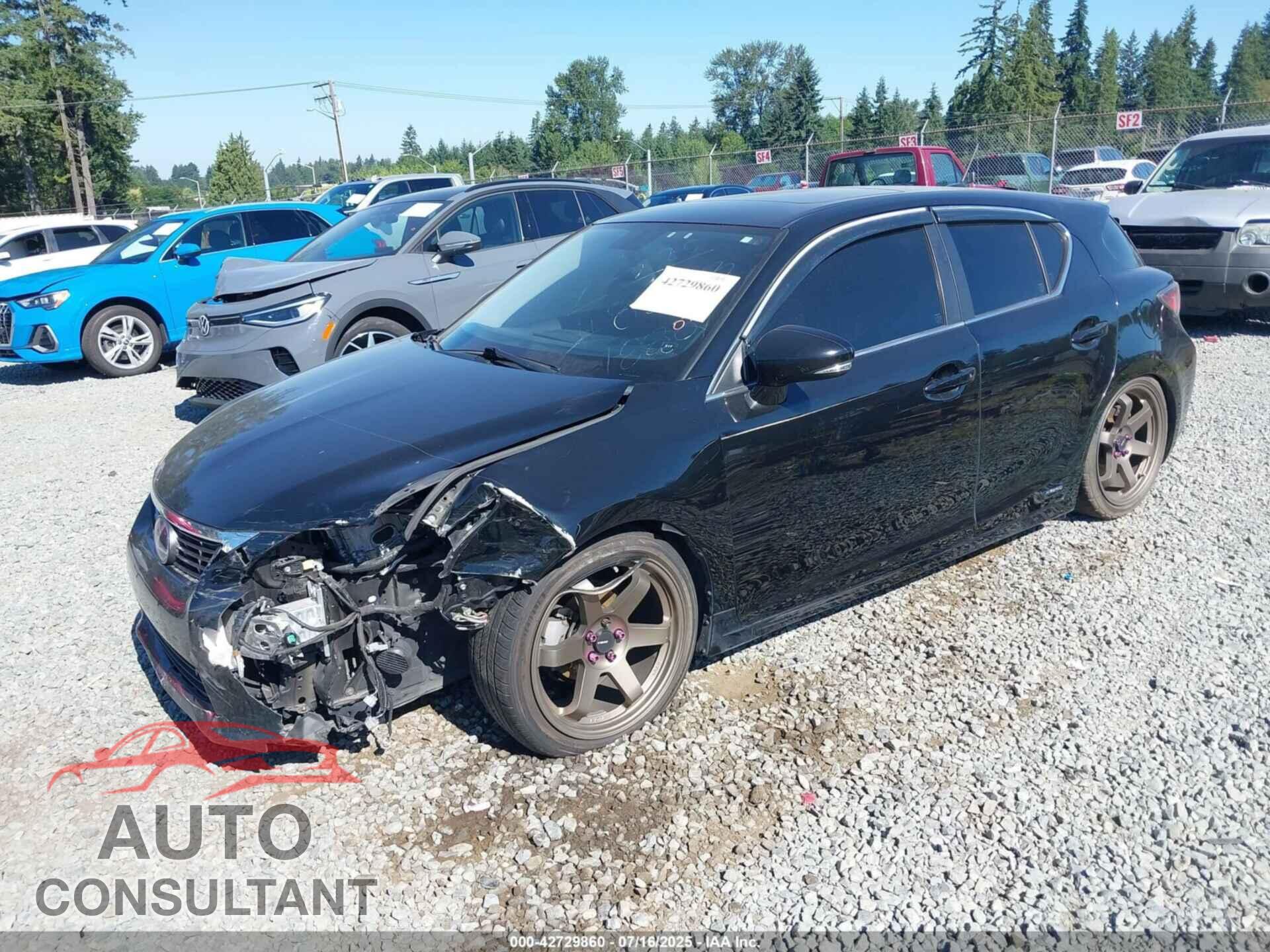 LEXUS CT 200H 2012 - JTHKD5BH0C2051888