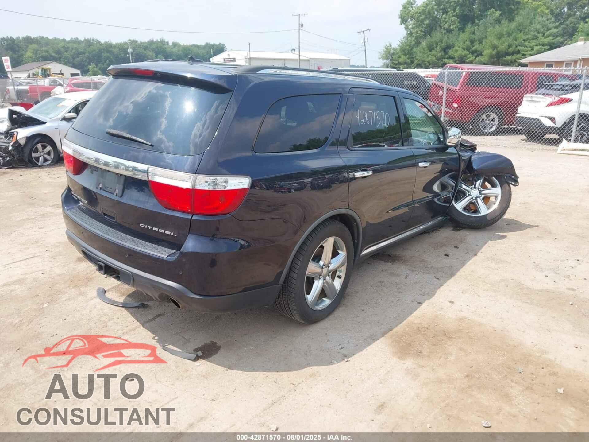 DODGE DURANGO 2011 - 1D4SE5GT3BC688782