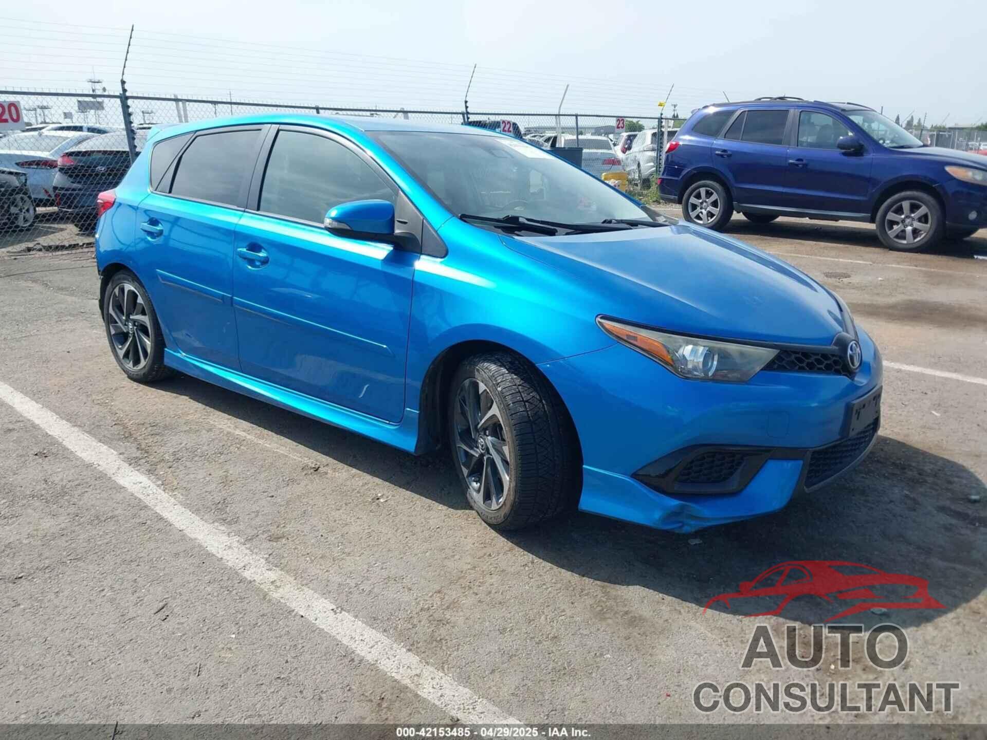 TOYOTA COROLLA IM 2017 - JTNKARJE0HJ529468