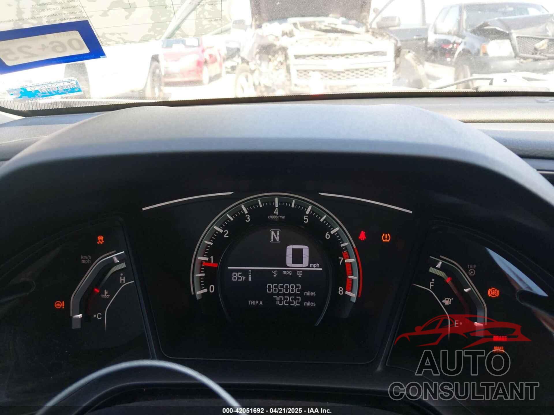 HONDA CIVIC 2017 - 19XFC2F59HE071331