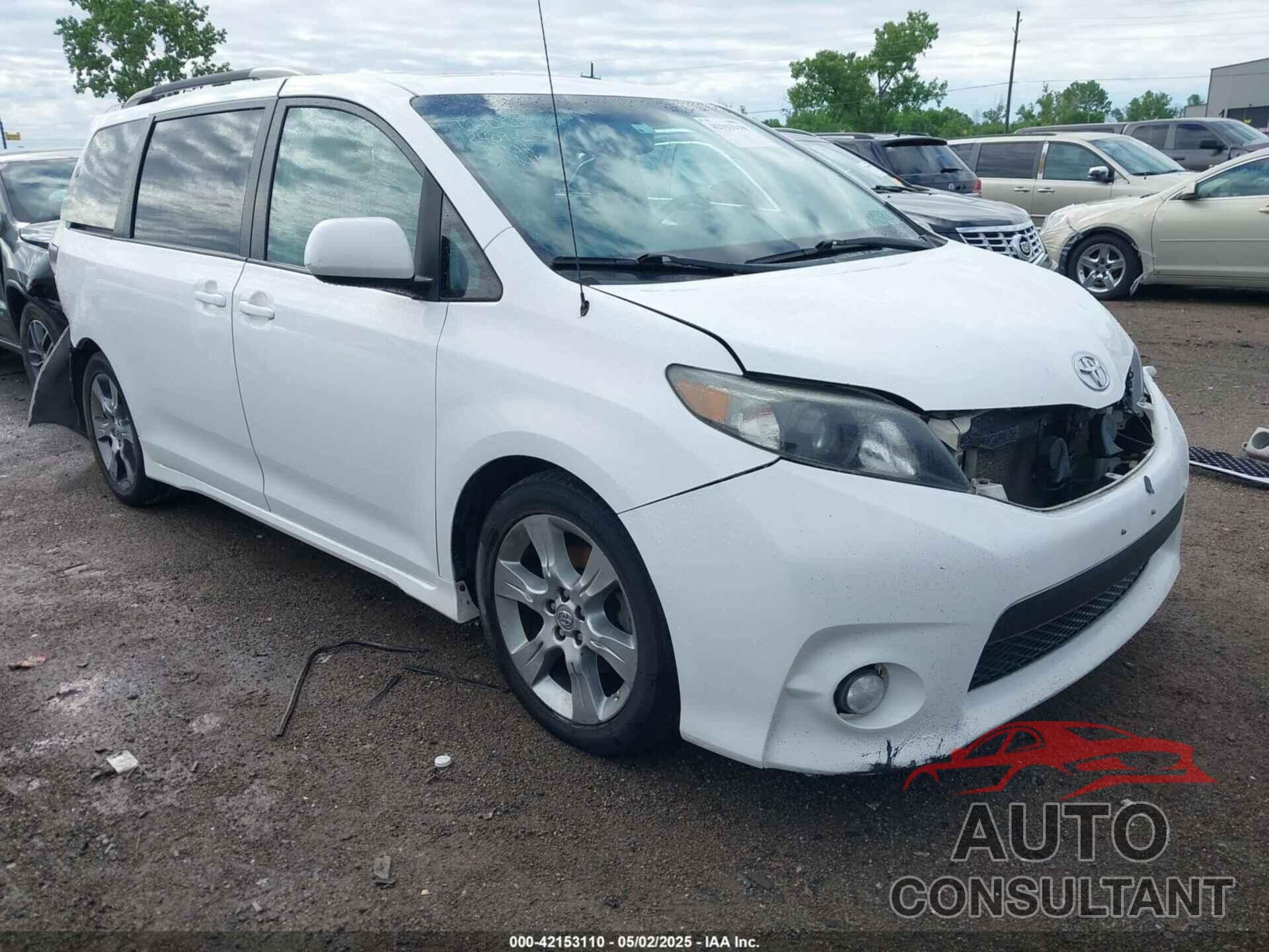 TOYOTA SIENNA 2012 - 5TDXK3DC3CS268136