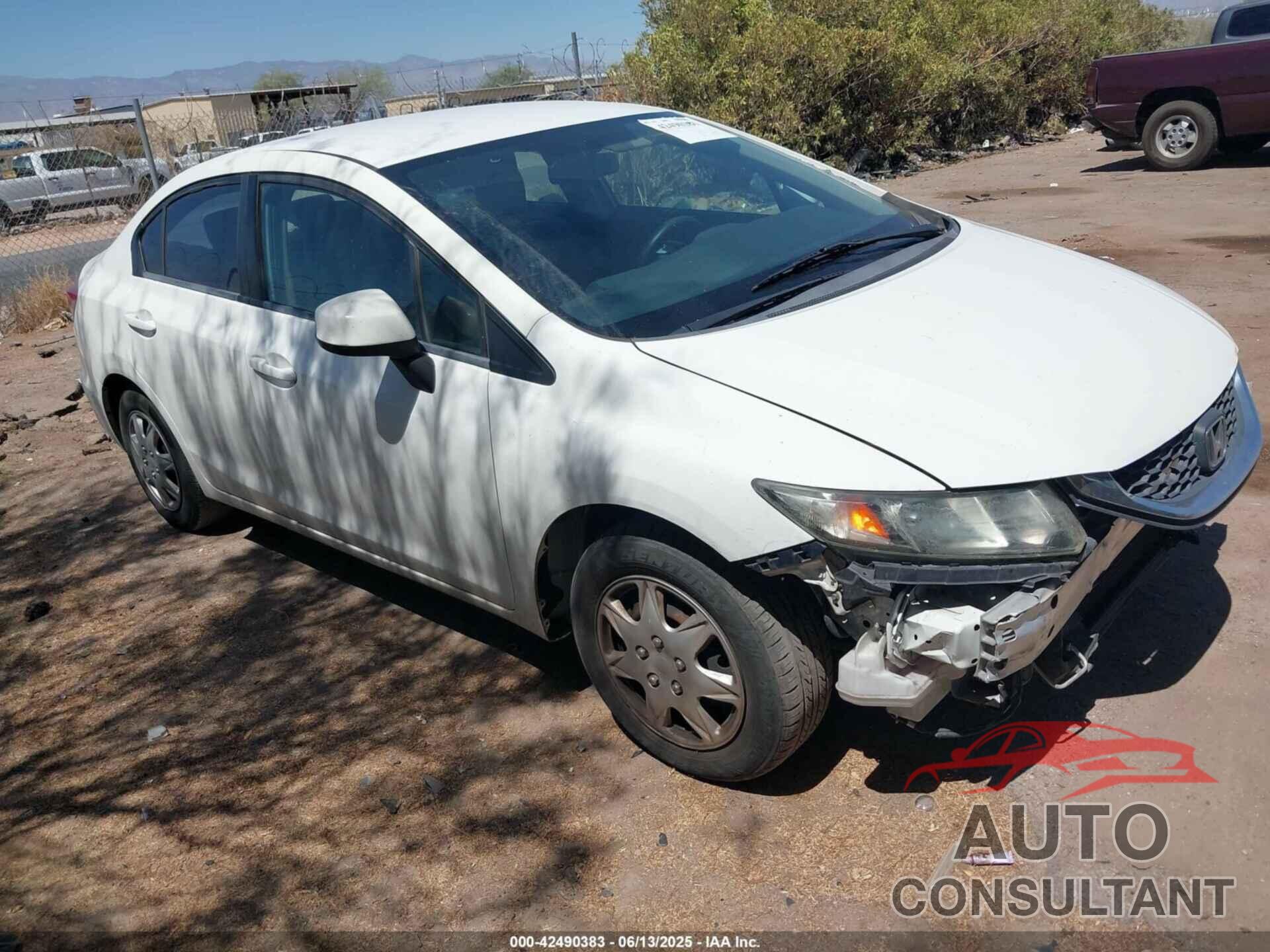 HONDA CIVIC 2013 - 19XFB2F55DE267764