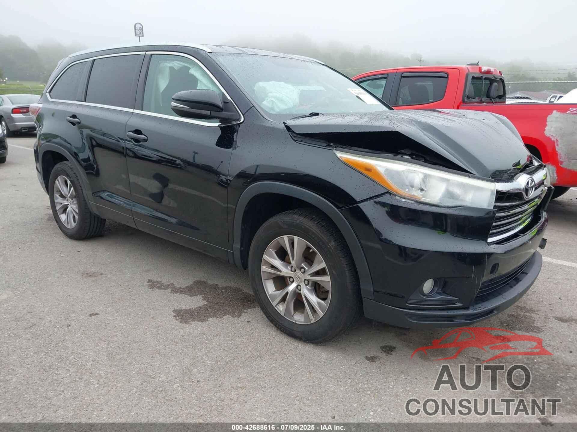 TOYOTA HIGHLANDER 2015 - 5TDKKRFHXFS067666
