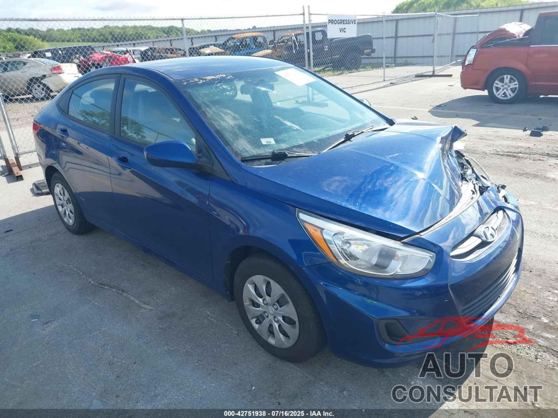 HYUNDAI ACCENT 2016 - KMHCT4AE8GU008688