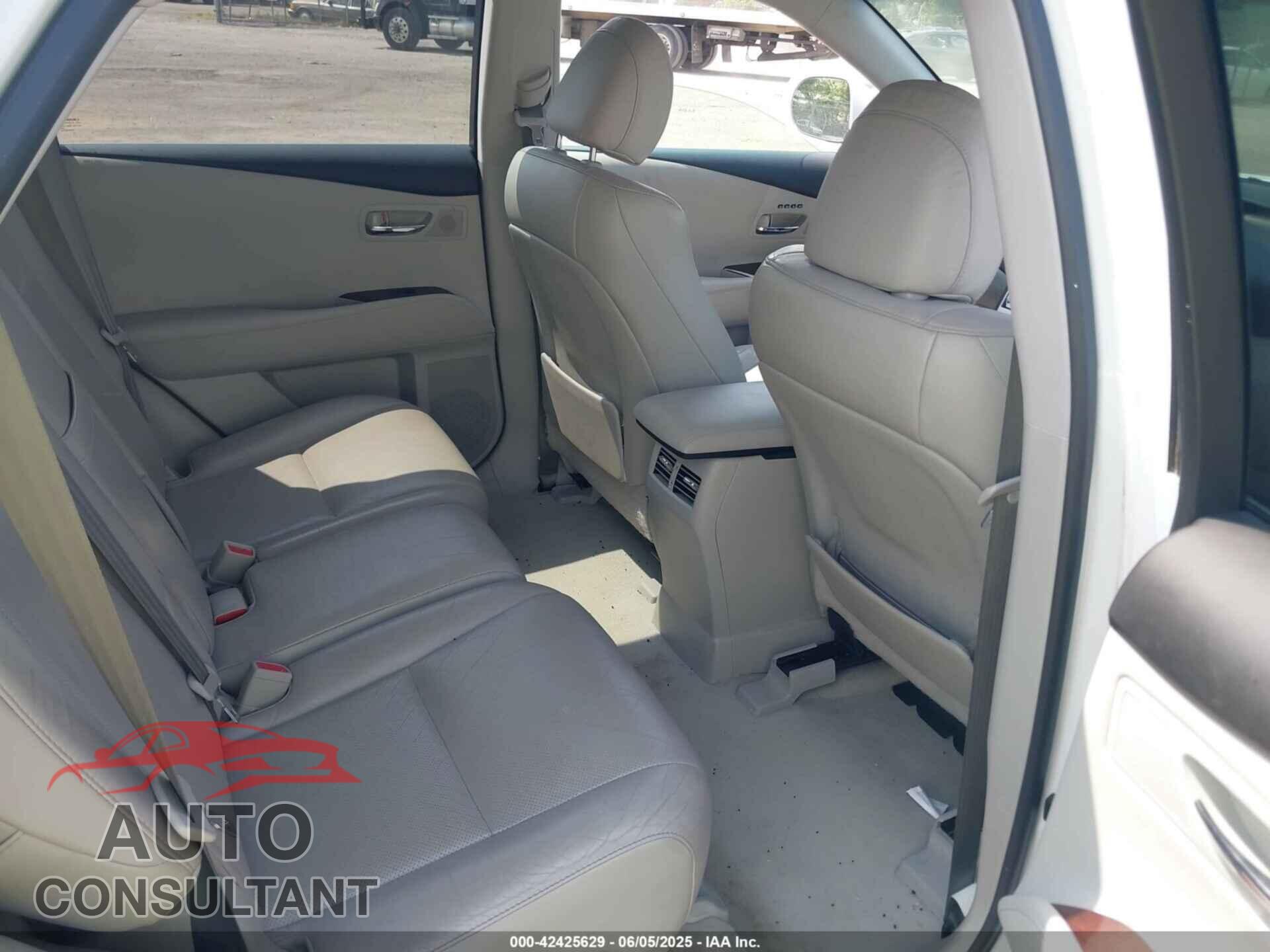 LEXUS RX 350 2011 - 2T2BK1BA8BC091182